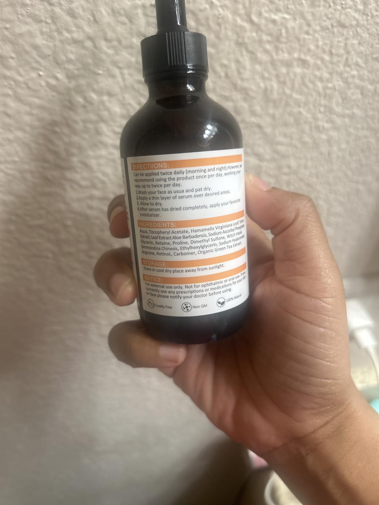 Premium 20% Vitamin C Serum For Face with Hyaluronic Acid, Retinol & Amino Acids - Boost Skin Collagen,Hydrate & Plump Skin, Anti Aging & Wrinkle Facial Serum customer photo 2