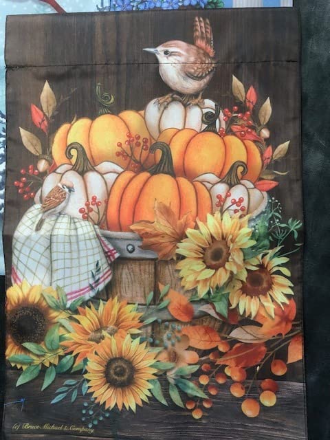 Garden Flags Set of 10, 12x18 Inch Double Sided Yard Flags for Outdoor | Small Fall Halloween Decorative Outside Holiday, Lawn Christmas Winter Decorations with Wind Clip and Stopper. customer photo 1