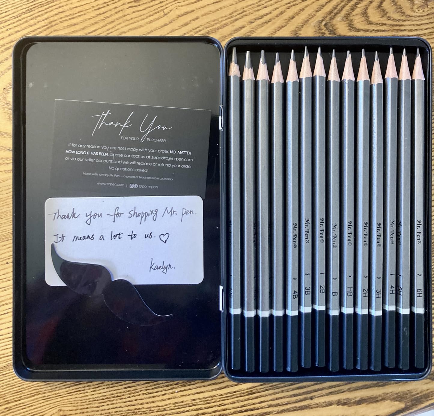Mr. Pen- Drawing Sketching Pencil Set, 19 pcs, Graphite Pencils (10B-6H) customer photo 2