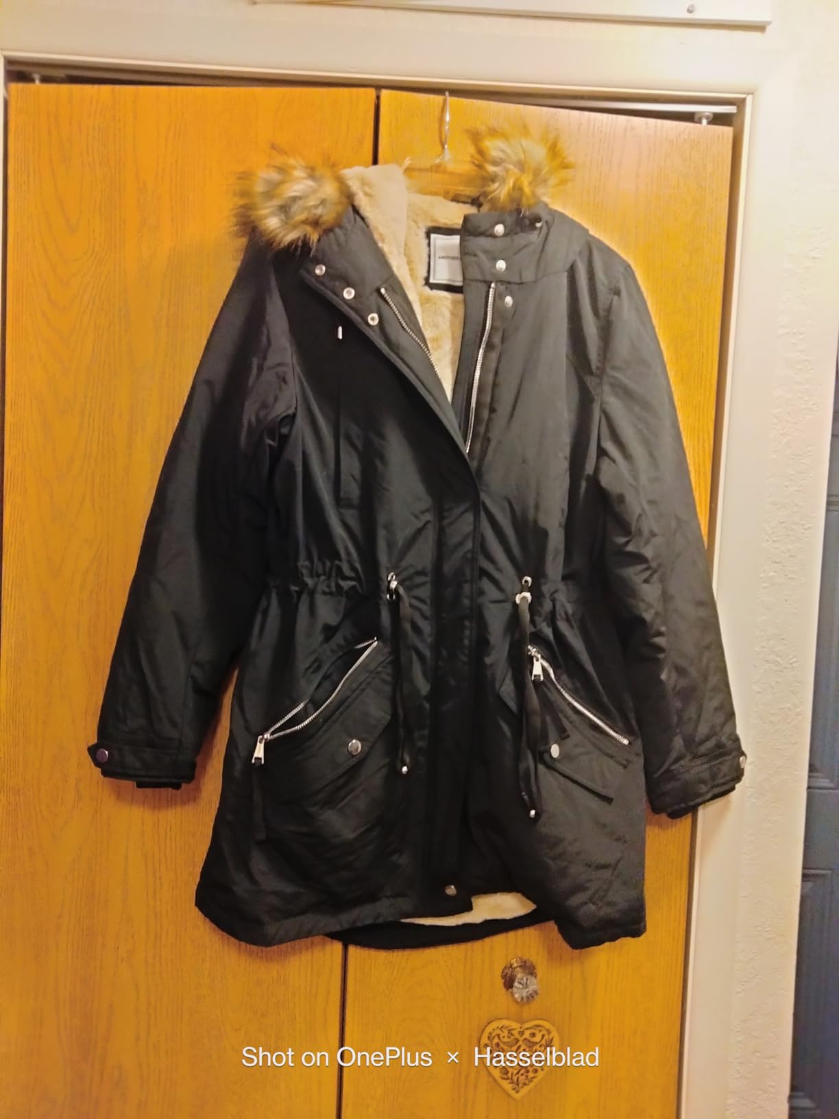ANOTHER CHOICE Women's Waterproof Sherpa Fleece-Lined Winter Parka Coat customer photo 2