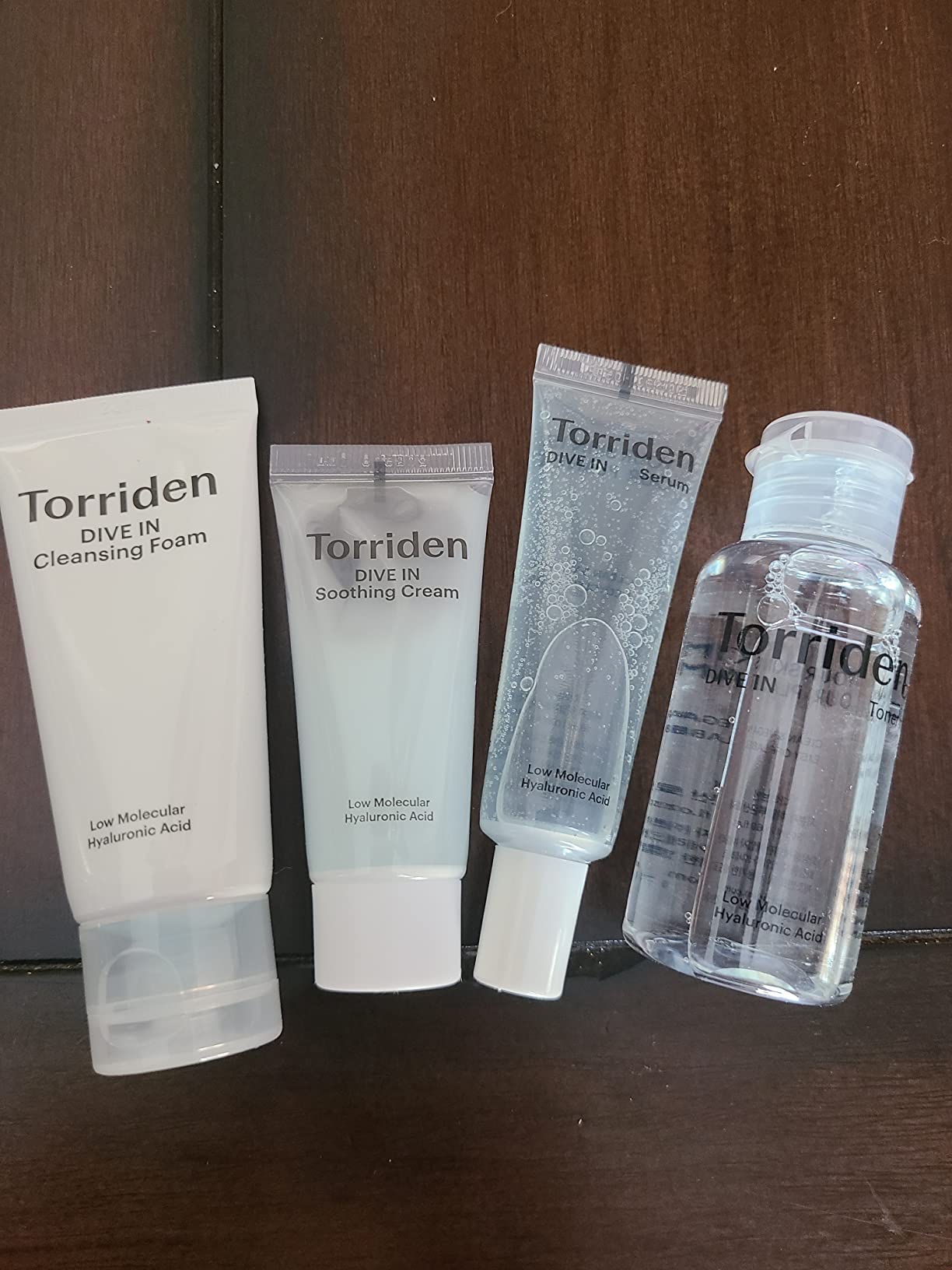 Torriden DIVE IN Trial Kit | Hyaluronic Acid Infused Daily Skincare Kit - 4 Step Regimen with Foam Cleanser, Facial Toner, Serum, and Cream | Travel Essential | Korean Skin Care Set customer photo 2