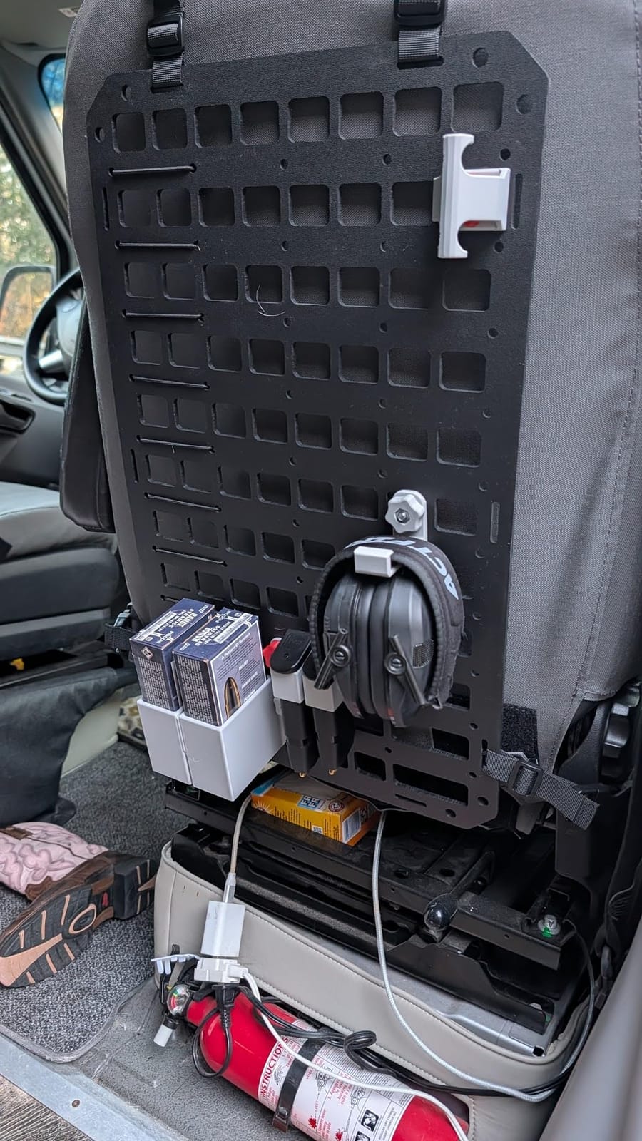 TACNEX Rigid MOLLE Panel for Car Seat Back Organizer Vehicle EDC Tactical Gear Holder Pouch Holster Mount Rack Modular Storage Plate Auto Interior Accessories for Truck Pickup SUV Van customer photo 1