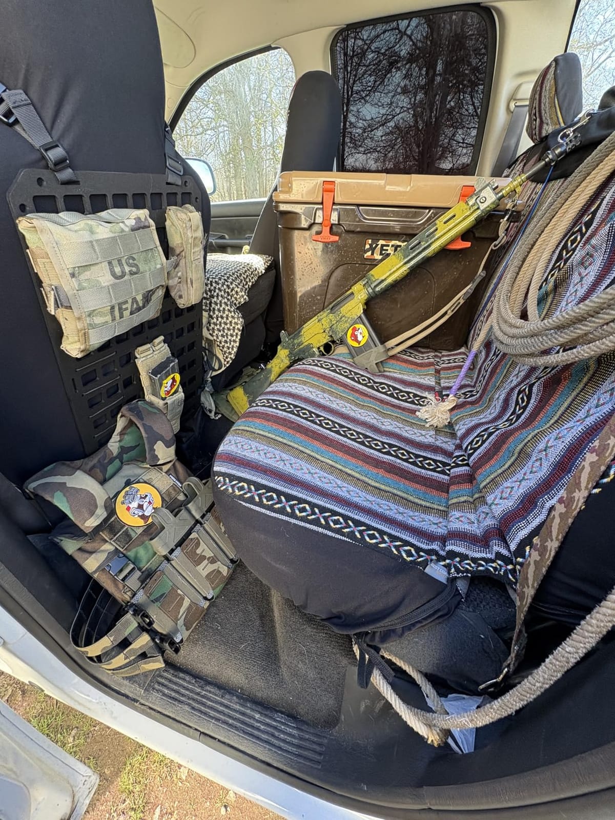 TACNEX Rigid MOLLE Panel for Car Seat Back Organizer Vehicle EDC Tactical Gear Holder Pouch Holster Mount Rack Modular Storage Plate Auto Interior Accessories for Truck Pickup SUV Van customer photo 2