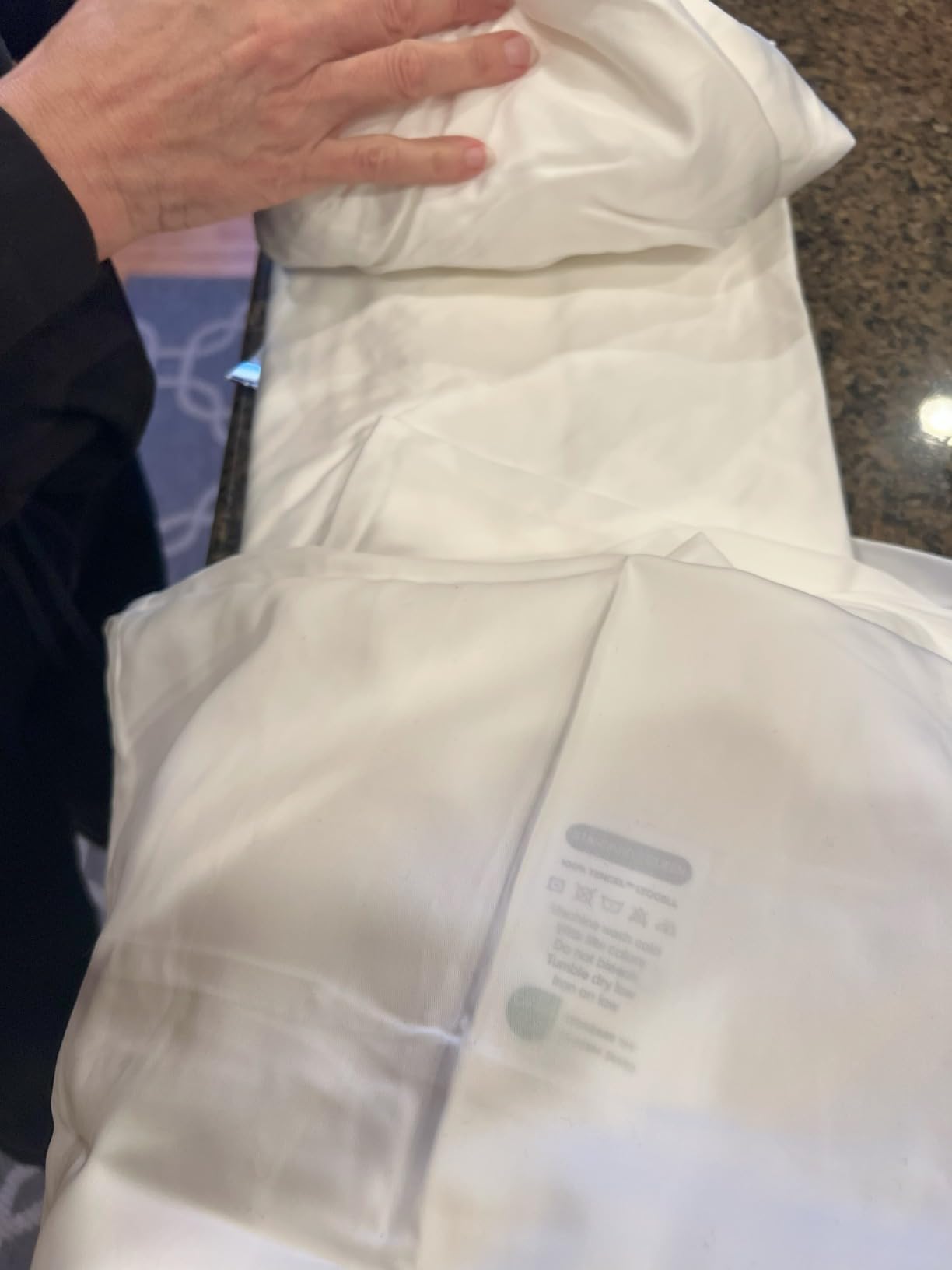 Sijo AiryWeight Tencel Sheet Set, 100% Lyocell Derived from Eucalyptus, Buttery Soft, Architectural Digest Best Cooling Sheets Winner - 3pc - 2 Pillowcases 1 Fitted (Storm, Queen) customer photo 1