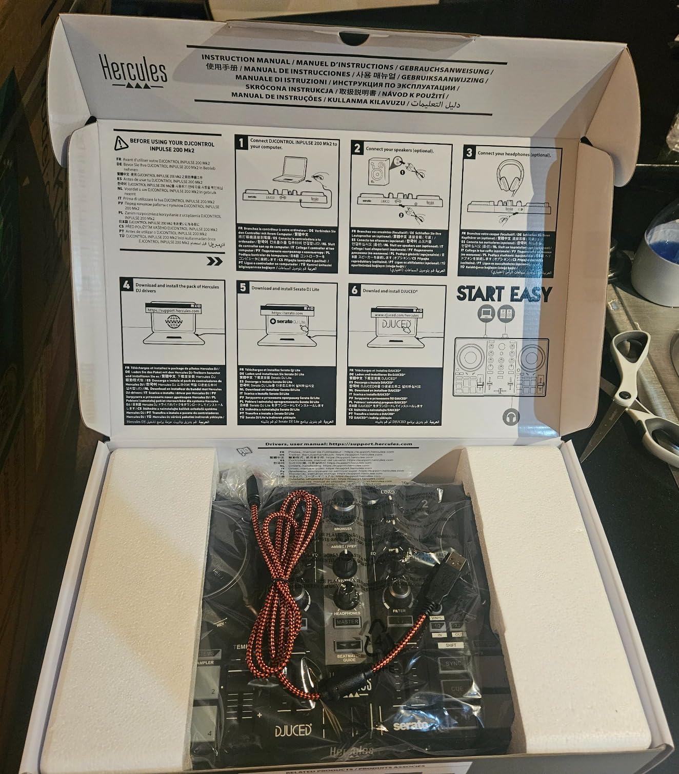 Hercules DJControl Inpulse 200 MK2 — Ideal DJ Controller for Learning to Mix — Software and Tutorials Included, Black customer photo 2