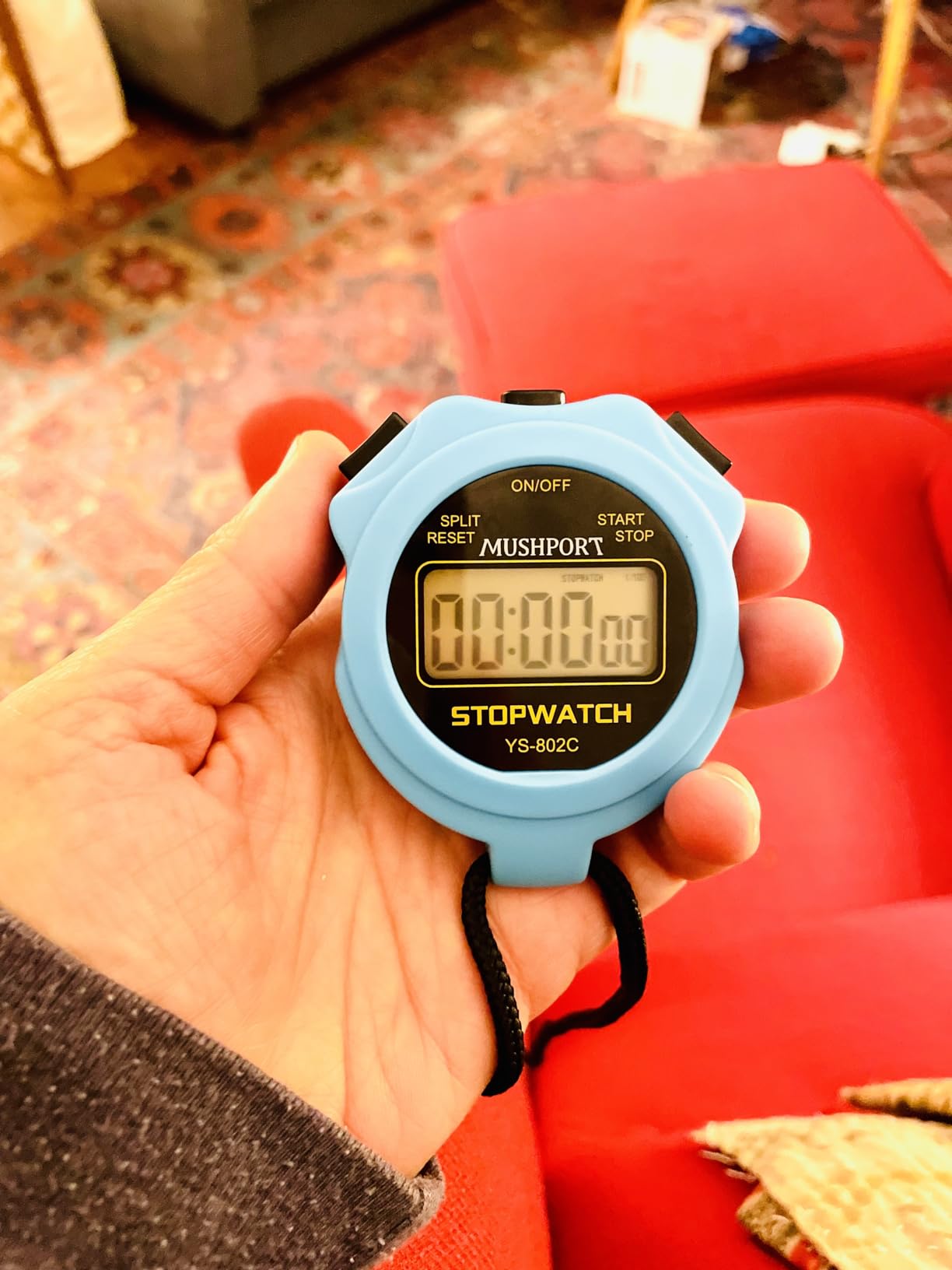 Stopwatch Timer, Digital Stop-Watch for Sports, Blue | Only Stopwatch Function, Large Display customer photo 1