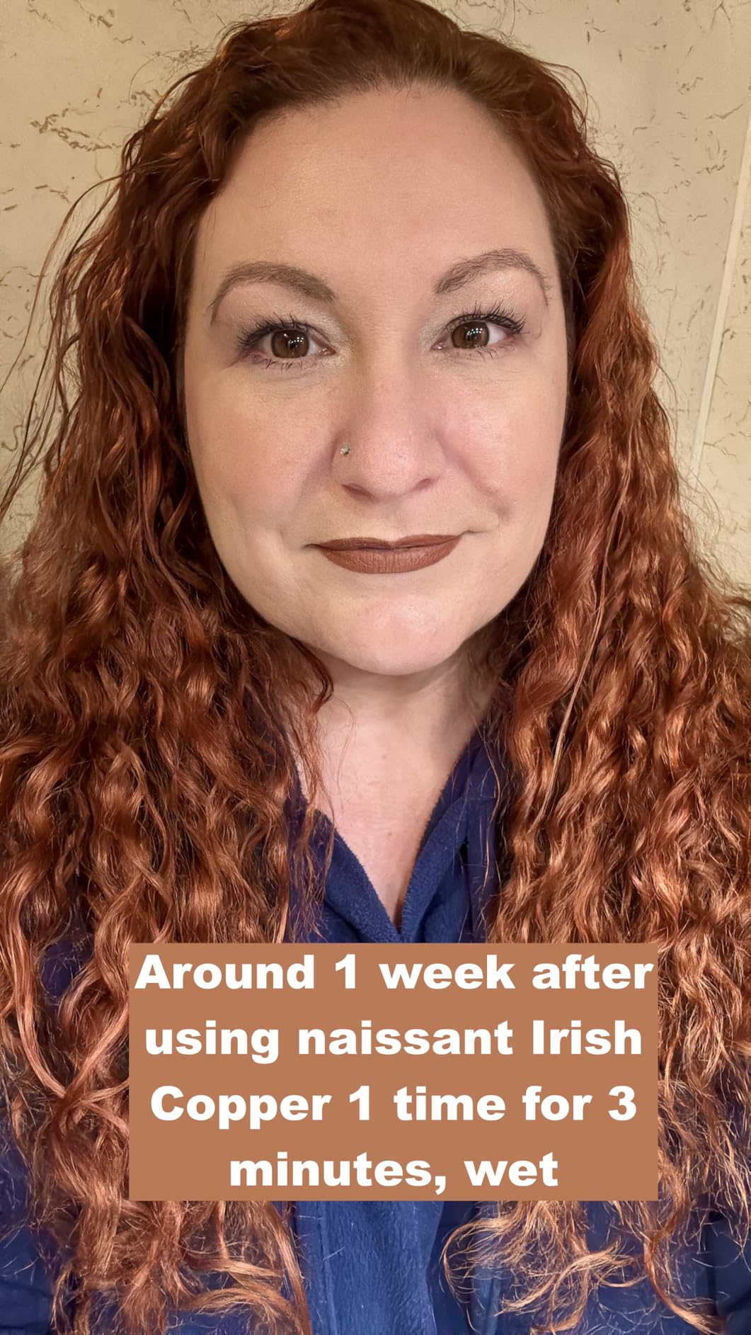 Naissant Irish Copper Hair Toning Mask | Ultra High-Purity Pigments | Deposits Deep Copper Tone | Hyaluronic Acid, Collagen & Biotin | Paraben, Ammonia & Sulfate Free | 10.1 Fl. Oz customer photo 1