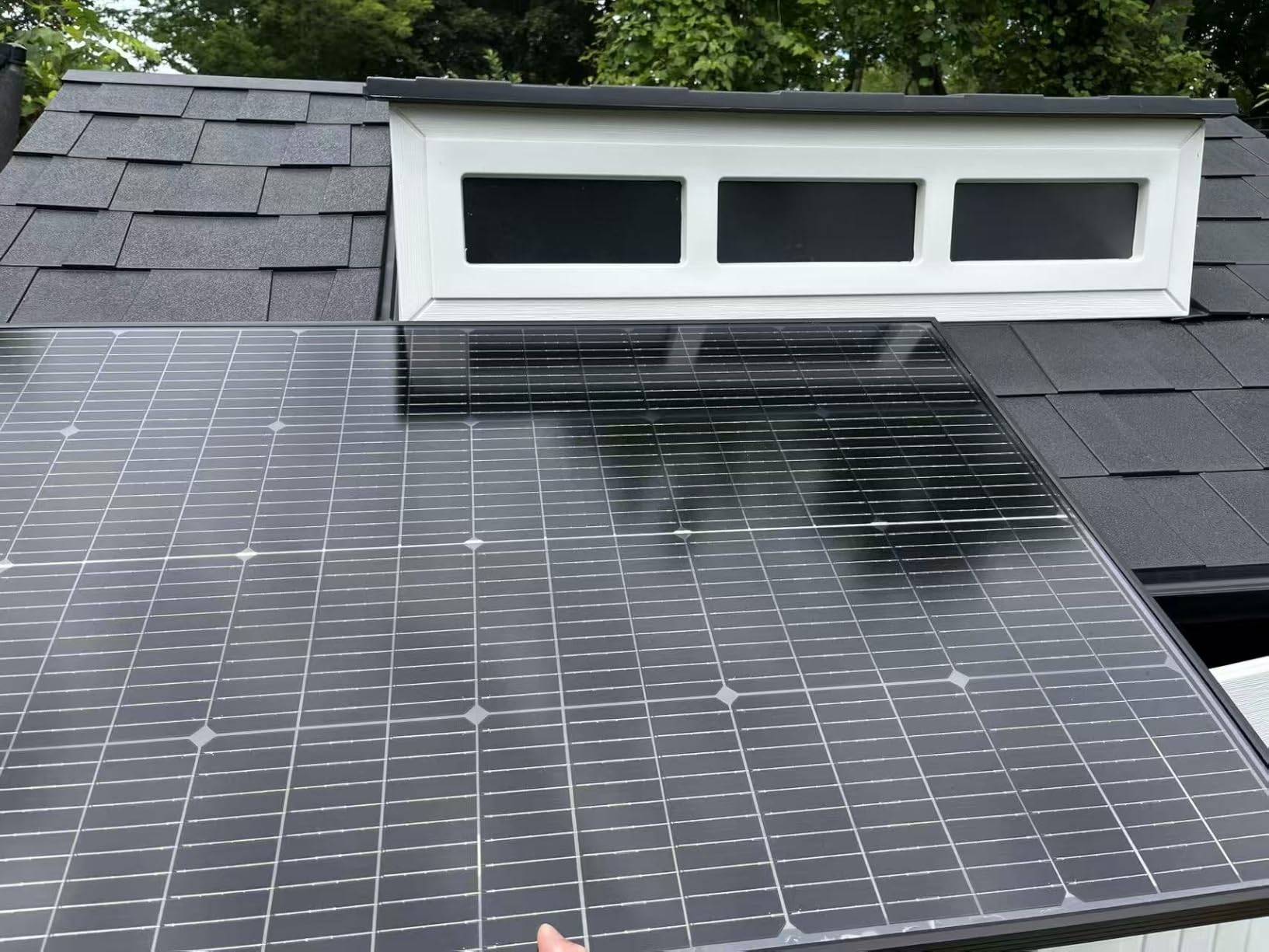 JJN 400W Bifacial Solar Panel, 2 Pack 200W Module, 23% High-Efficiency customer photo 2