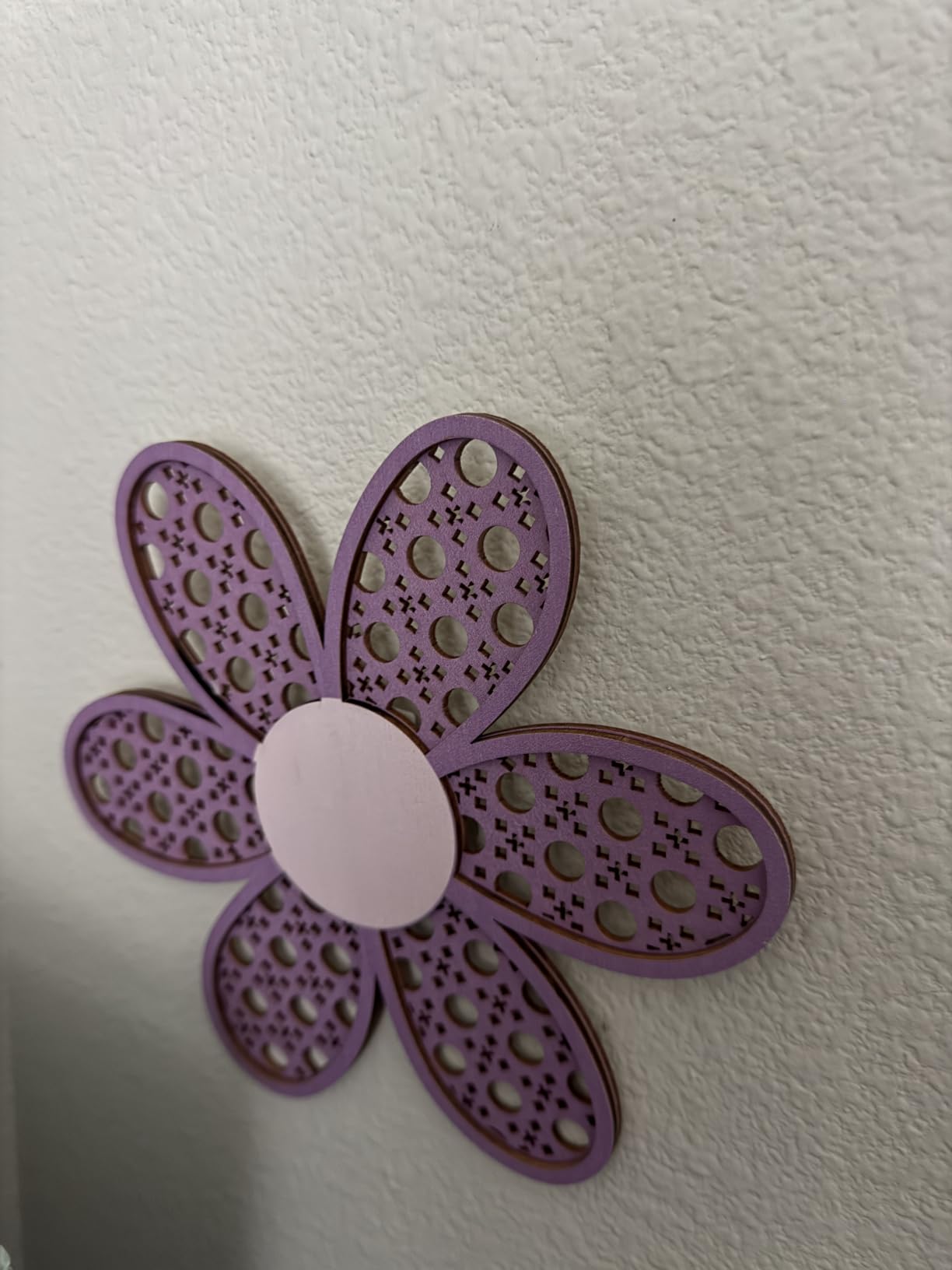 Maitys 3 Pcs Boho Daisy Flower Wall Decor Nursery Art, Wooden Color customer photo 1