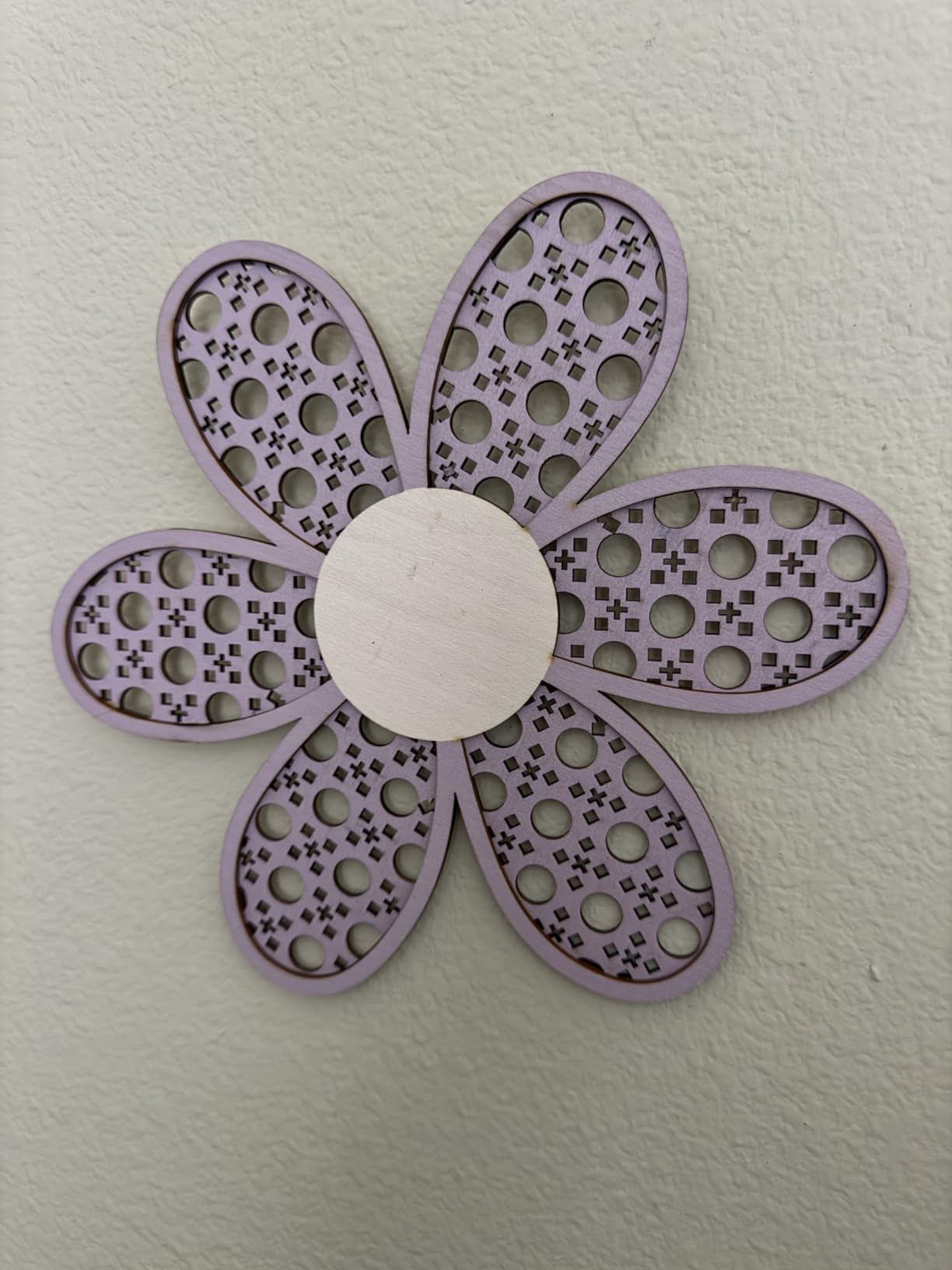 Maitys 3 Pcs Boho Daisy Flower Wall Decor Nursery Art, Wooden Color customer photo 2
