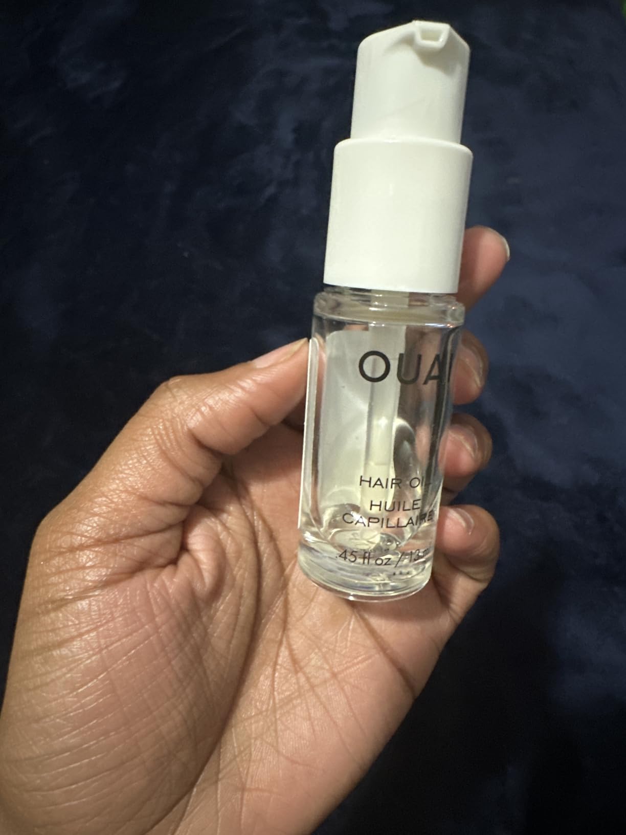 OUAI Hair Oil, Heat Protectant, Hair Frizz Control, Travel Size, 0.45 Fl Oz customer photo 2