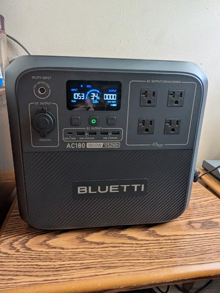 BLUETTI AC180 Solar Generator with 200W Solar Panel Included, 1152Wh 1800W customer photo 2