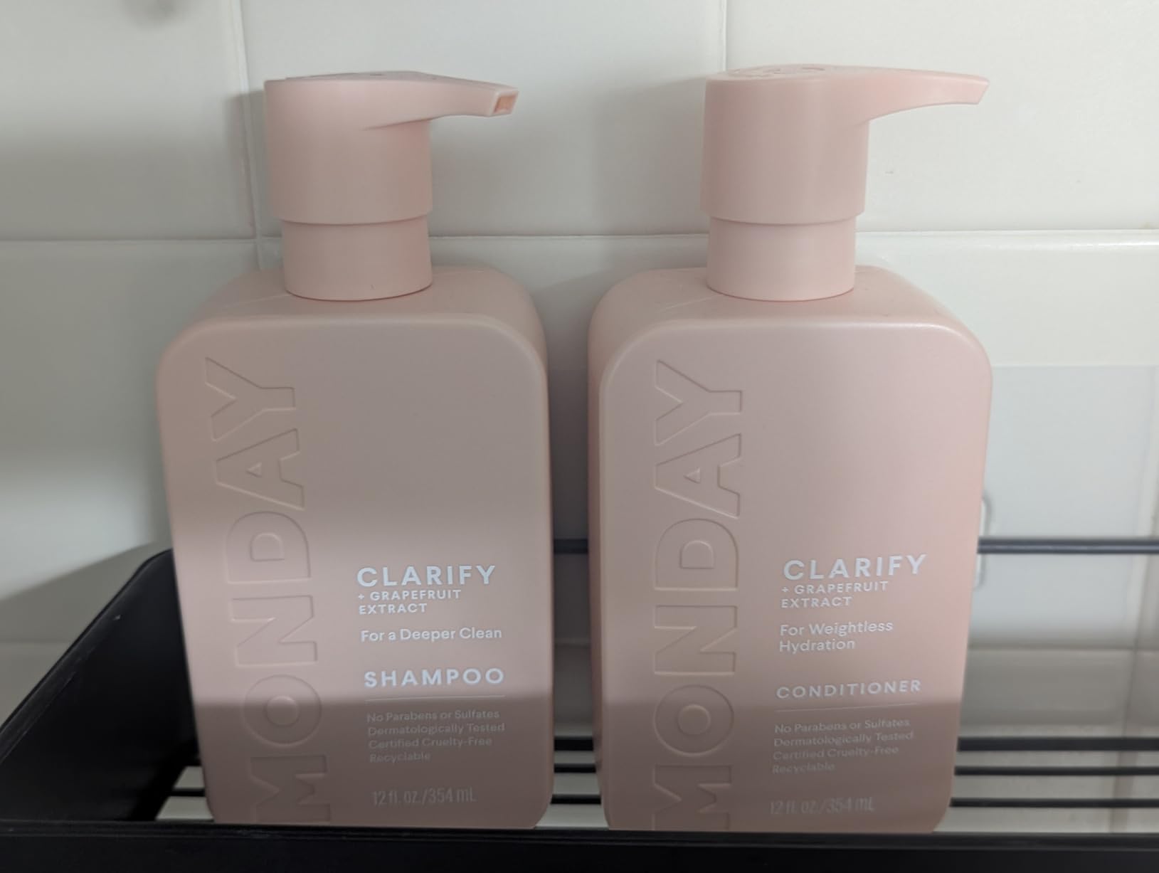 MONDAY HAIRCARE Clarify Shampoo and Conditioner Set 12 oz for Oily Hair Made with Grapefruit Extract, Coconut Oil, Shea Butter, Vitamin E and Pro-Vitamin B5 customer photo 1