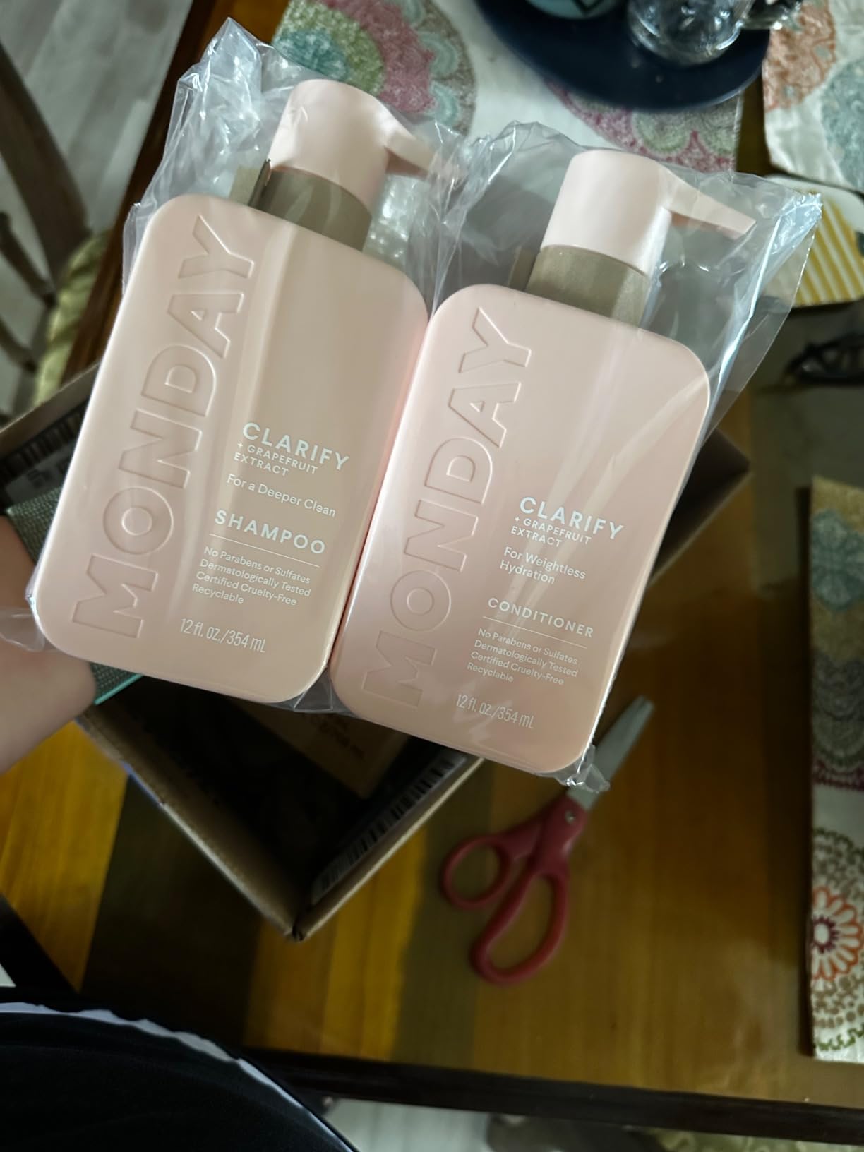 MONDAY HAIRCARE Clarify Shampoo and Conditioner Set 12 oz for Oily Hair Made with Grapefruit Extract, Coconut Oil, Shea Butter, Vitamin E and Pro-Vitamin B5 customer photo 2