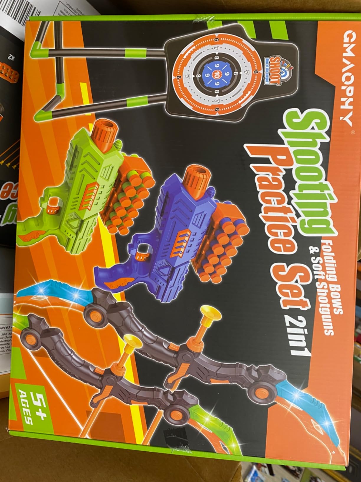 Bow and Arrow Toys for Kids, 2 Pack LED Light Up Archery Set Outdoor Indoor customer photo 1