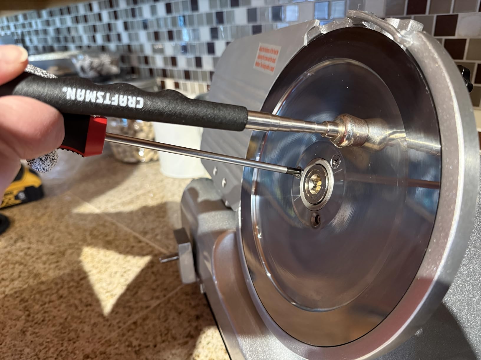 10-inch Commercial Meat Slicer 240W 0-13mm Semi-Auto Low Noise customer photo 2
