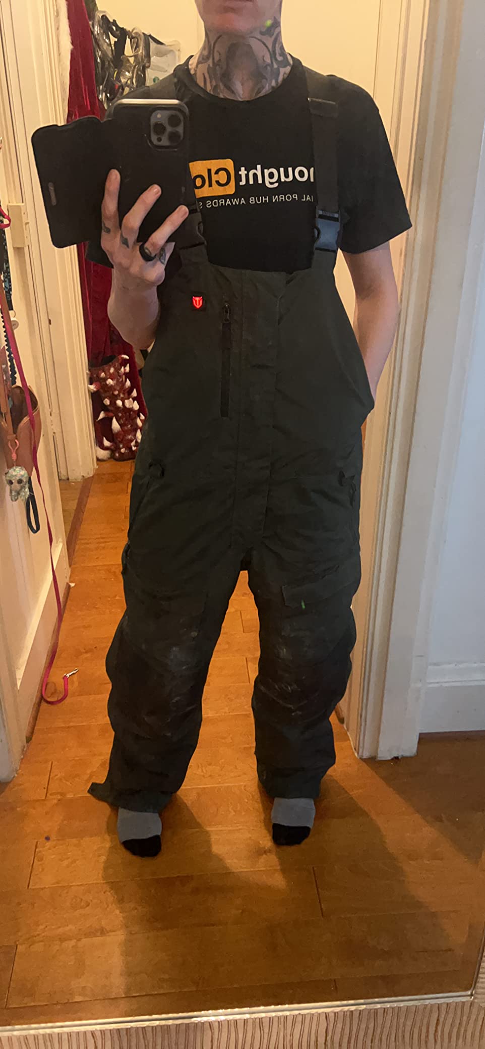 TIDEWE Heated Hunting Bibs for Men, Insulated Camo Overalls with Power Bank customer photo 1