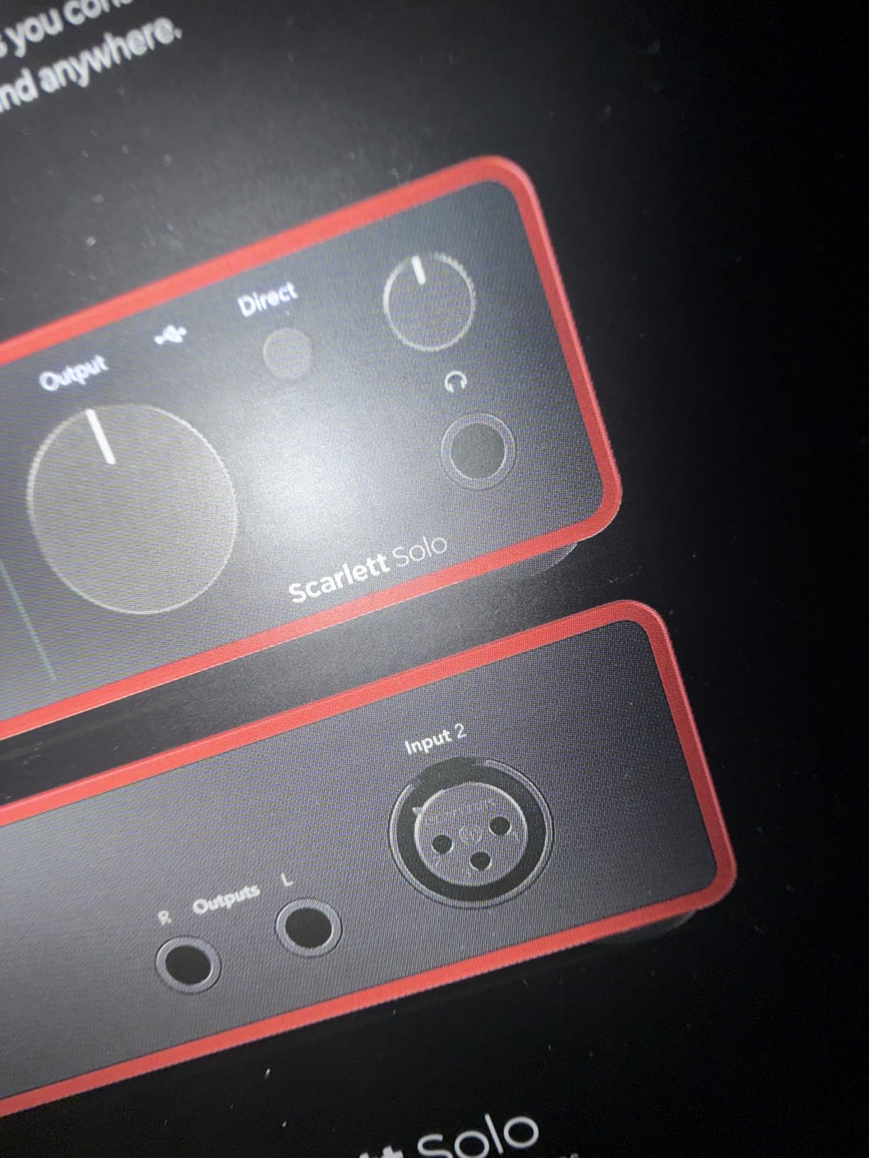 Focusrite Scarlett Solo 4th Gen USB-C Audio Interface customer photo 1