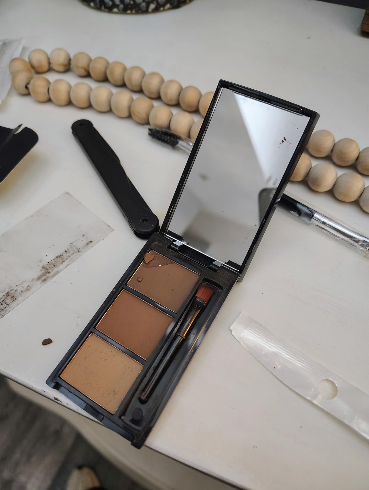 Eyebrow Powder Kit,Waterproof Eye Brow Tinting Filler Palette Set for Women customer photo 2