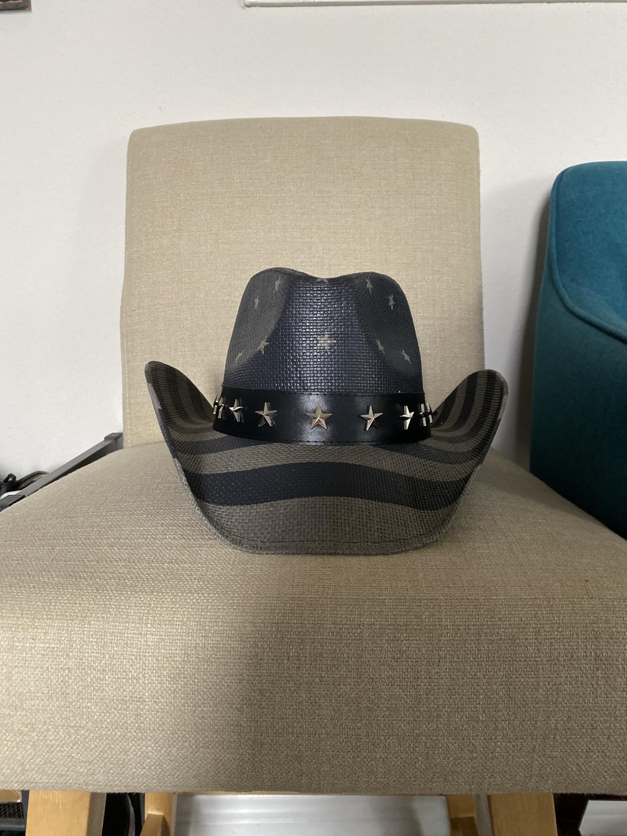 grinderPUNCH Straw Cowboy Hat for Men Women Western Cowgirl Outback Sun Hat customer photo 1