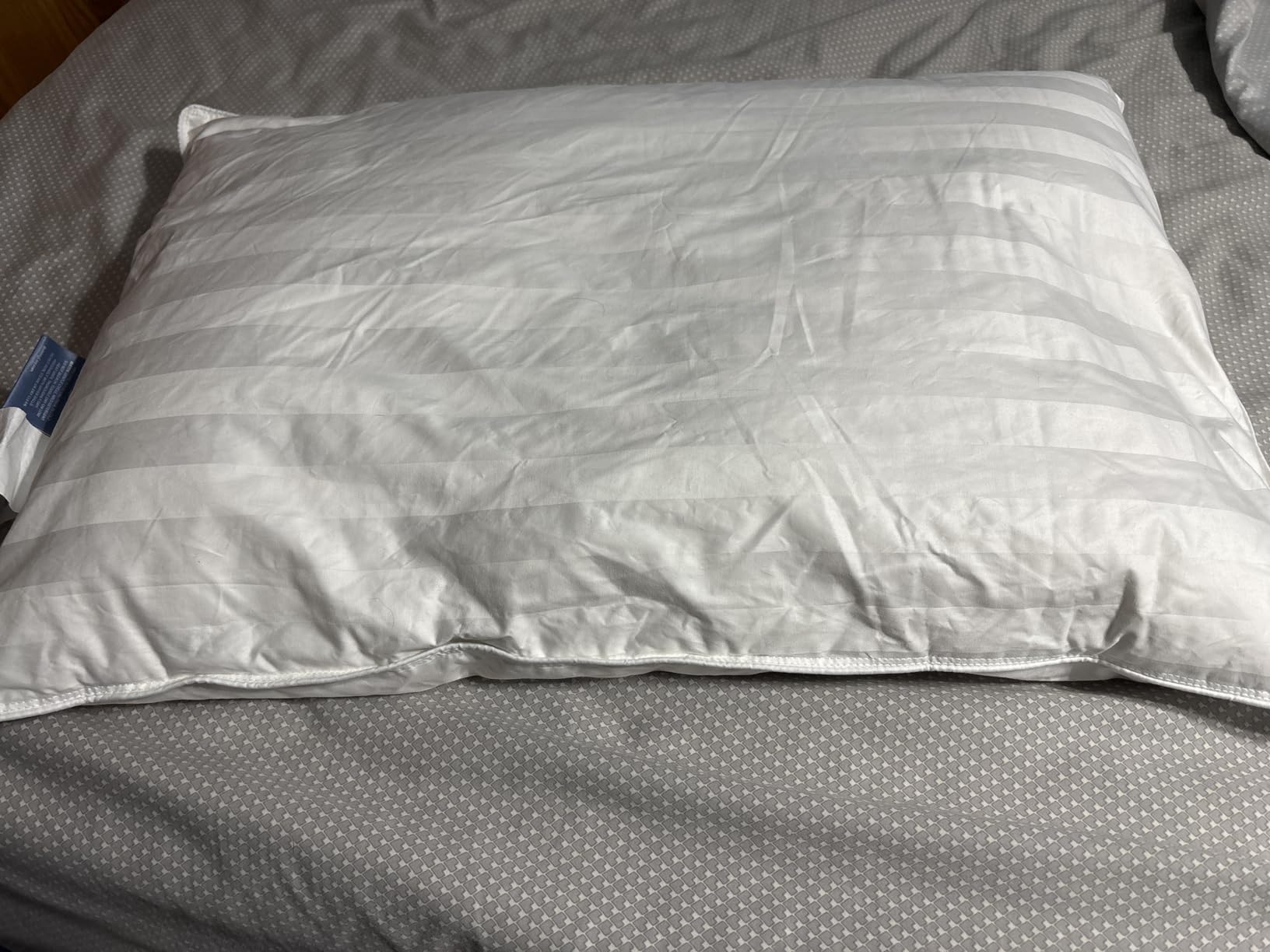 DOWNLITE Down Extra Thin, Flat & Soft Pillow for Stomach Sleepers (Hypoallergenic) (Standard/Queen) customer photo 2