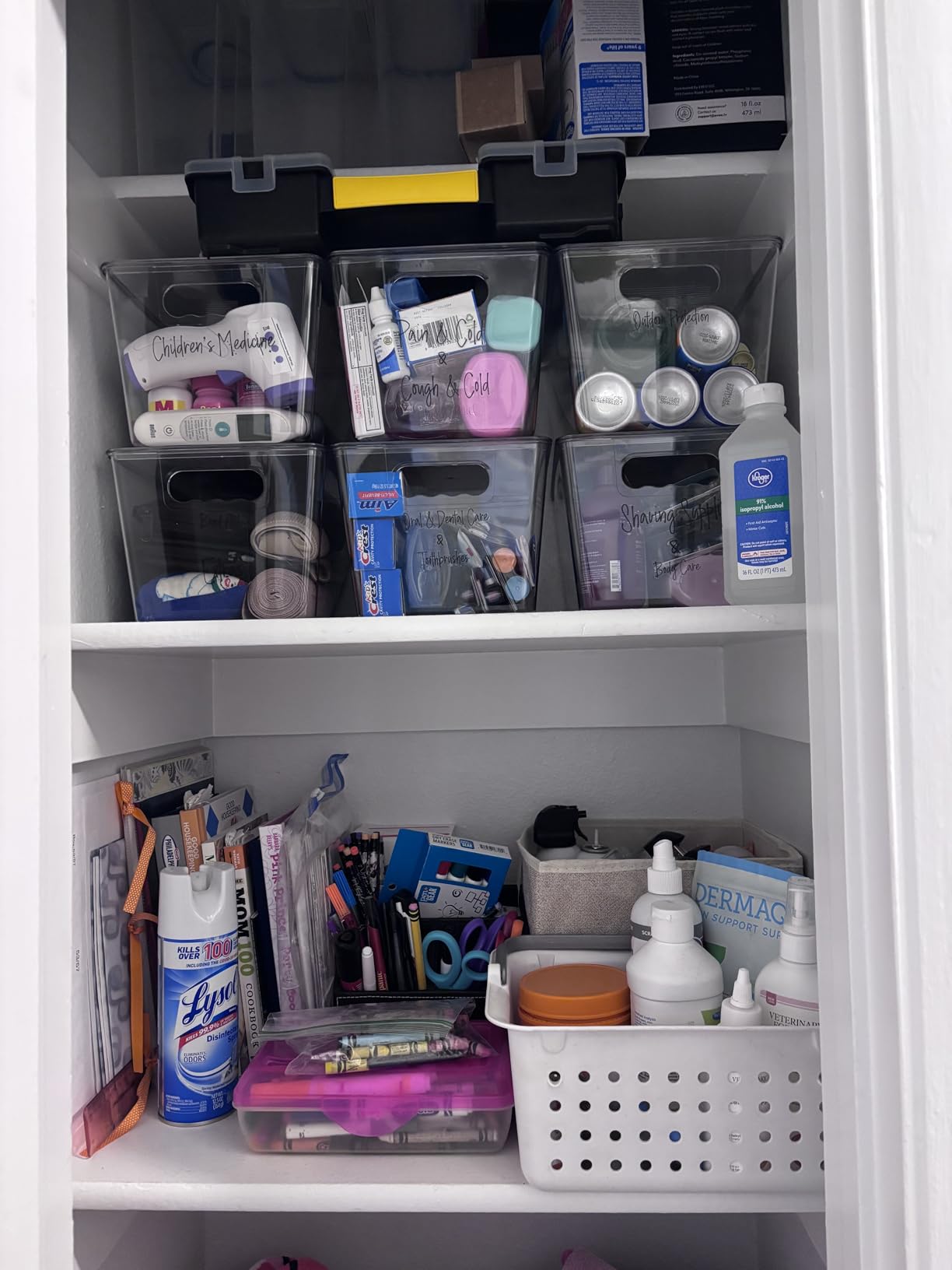 Vtopmart 6 Pack Clear Stackable Storage Bins with Lids, Medium | BPA-free Plastic, Organize Vertically, For Pantry Kitchen Fridge Cabinet Closet Bathroom, Built to Last, Easy to Move customer photo 2