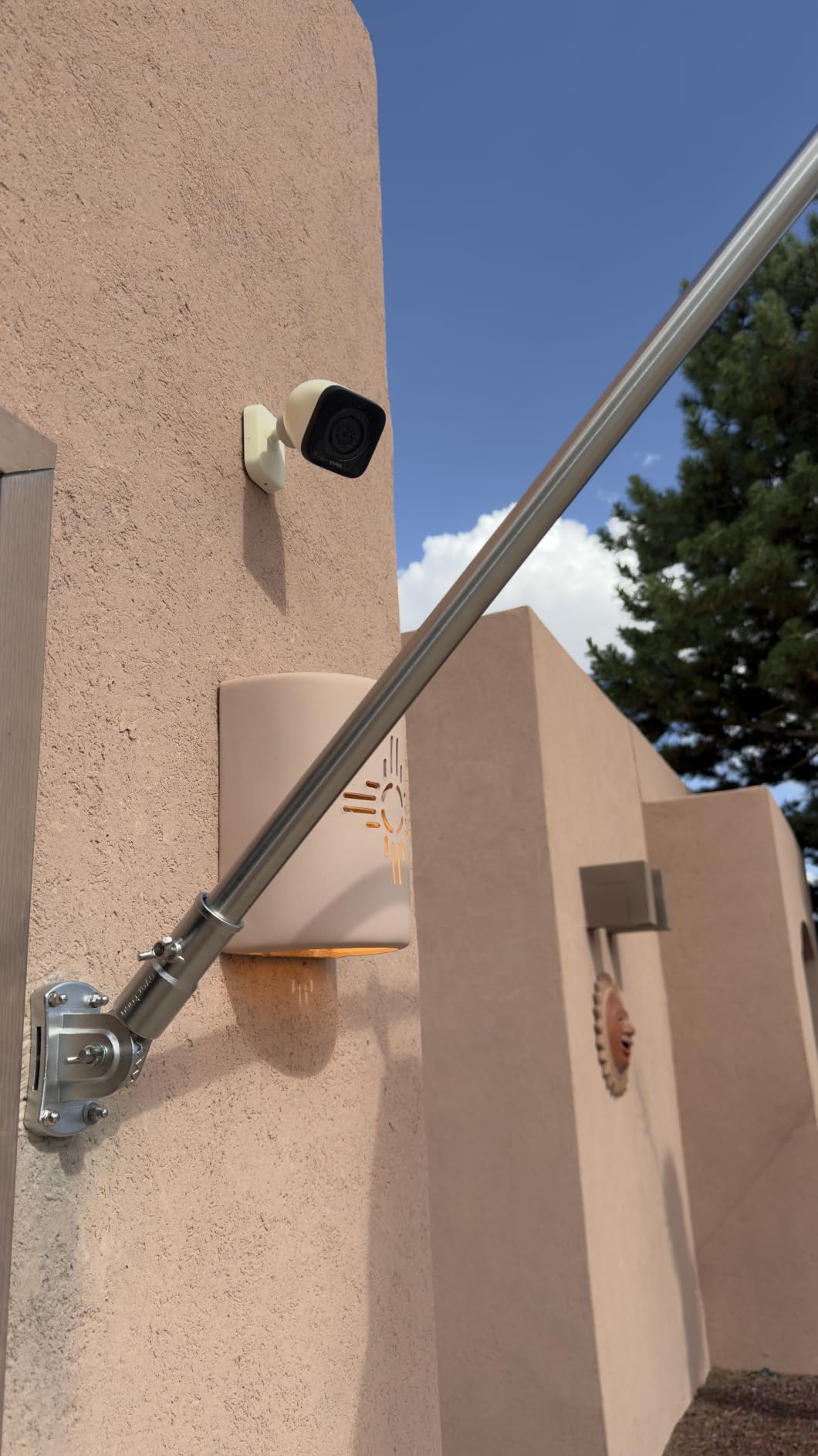 Heavy Duty Stainless Steel Flag Pole Kit - 180° Adjustable Bracket customer photo 1