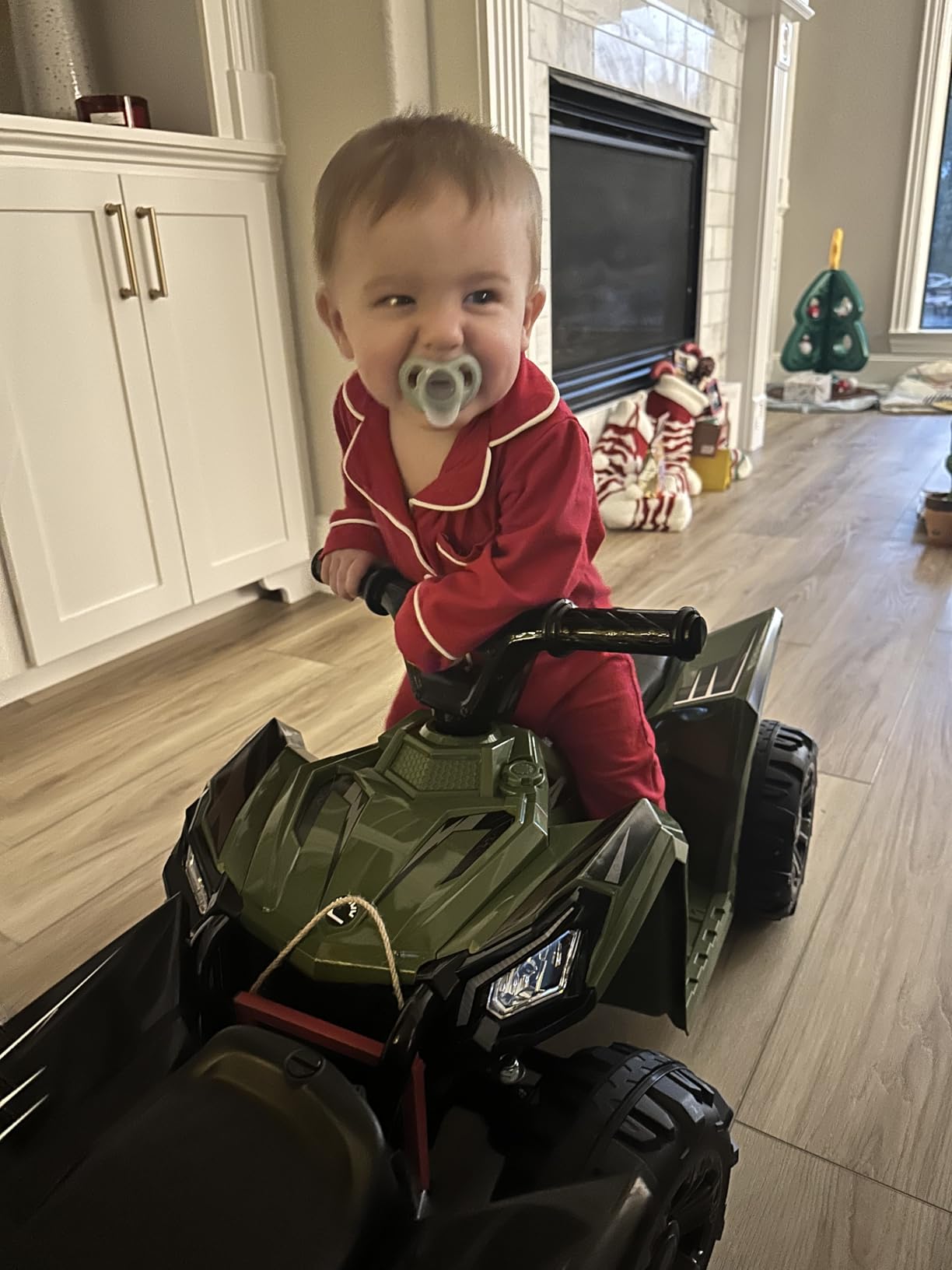 Best Choice Products 6V Kids Ride On Toy, 4-Wheeler Quad ATV Play Car w/ 1.8MPH Max Speed, Treaded Tires, Rubber Handles, Push-Button Accelerator - Black customer photo 2