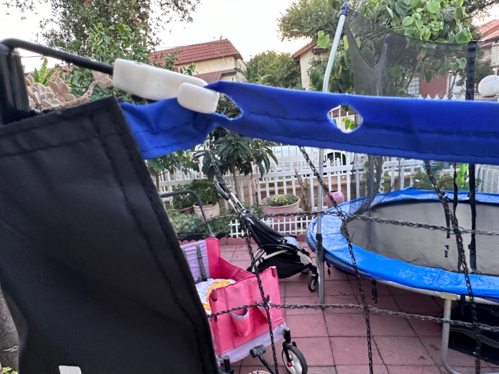 BAGAIL Badminton & Pickleball Net, 34-61 in Adjustable Height, Freestanding customer photo 1
