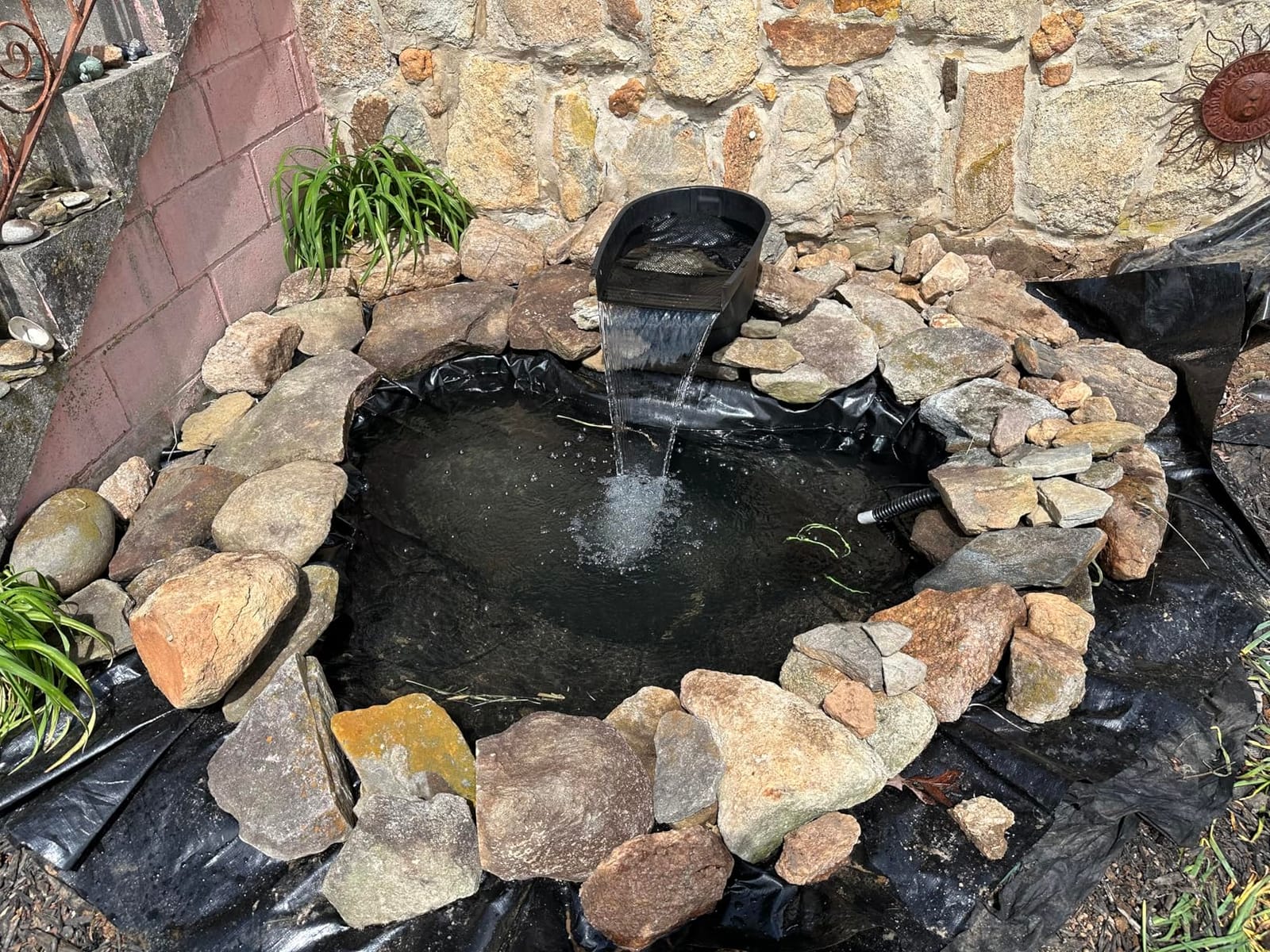 25X30FT Reinforced PE Pond Liner for Fish, Duck Outdoor Ponds(0.63oz/sq ft) customer photo 1