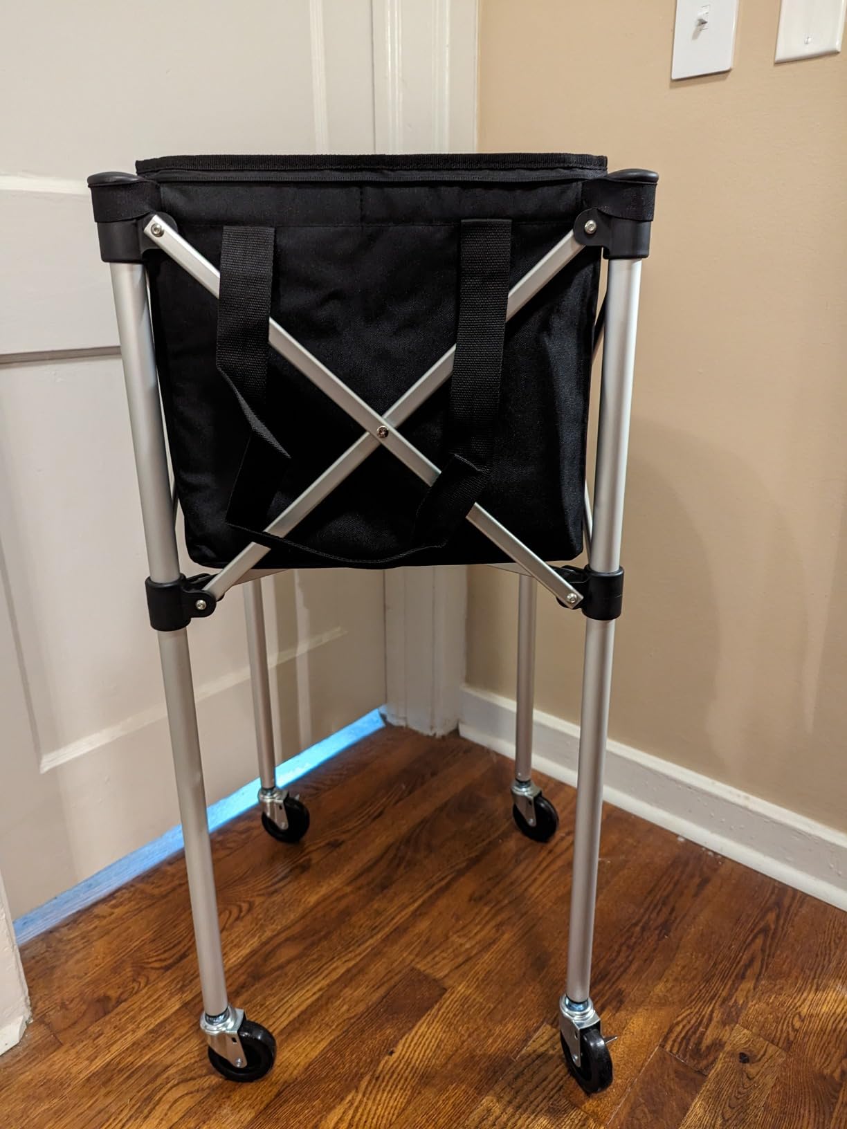 Angooni Professional Tennis Cart, 150/240 Ball Capacity, Silent PU Wheels | Tennis Ball Hopper & Basket, Pickleball Hopper, Lightweight Portable Storage for Practice, Coaching, Drills & Matches customer photo 1