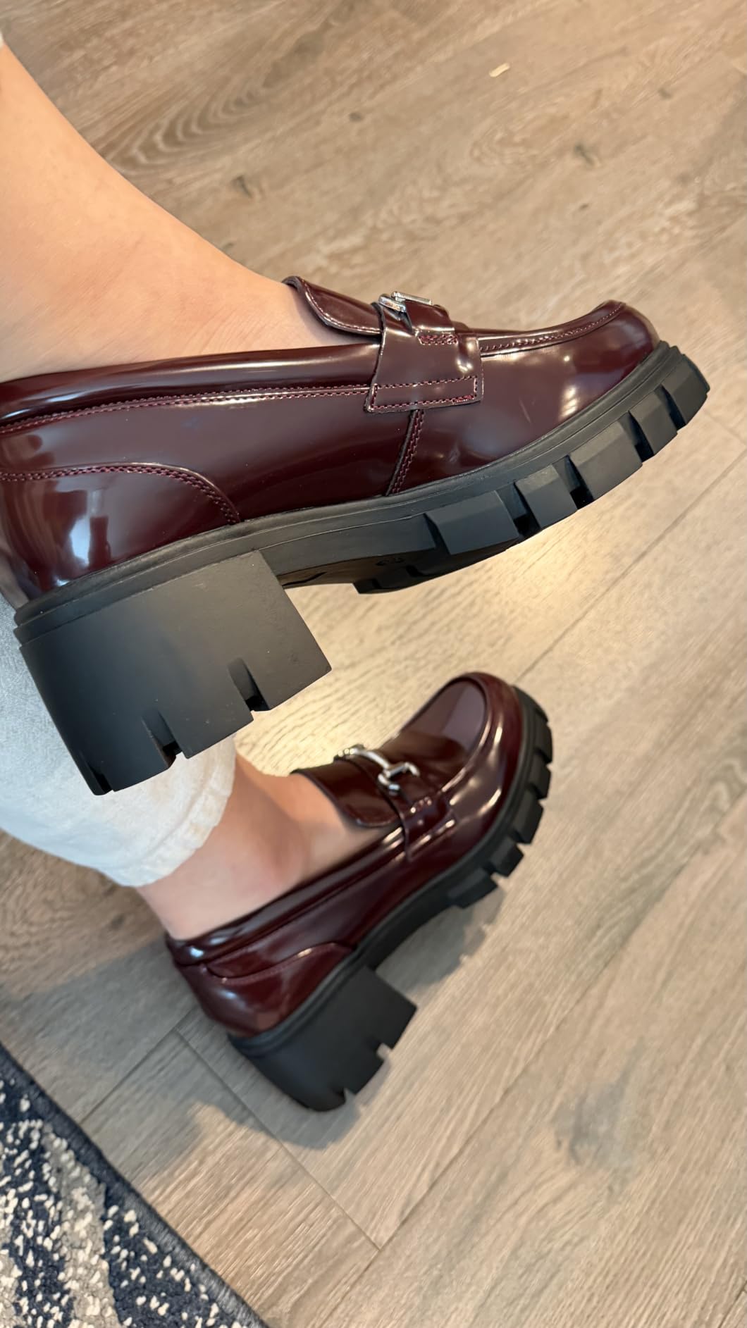 DREAM PAIRS Women's Platform Chunky Loafers customer photo 2