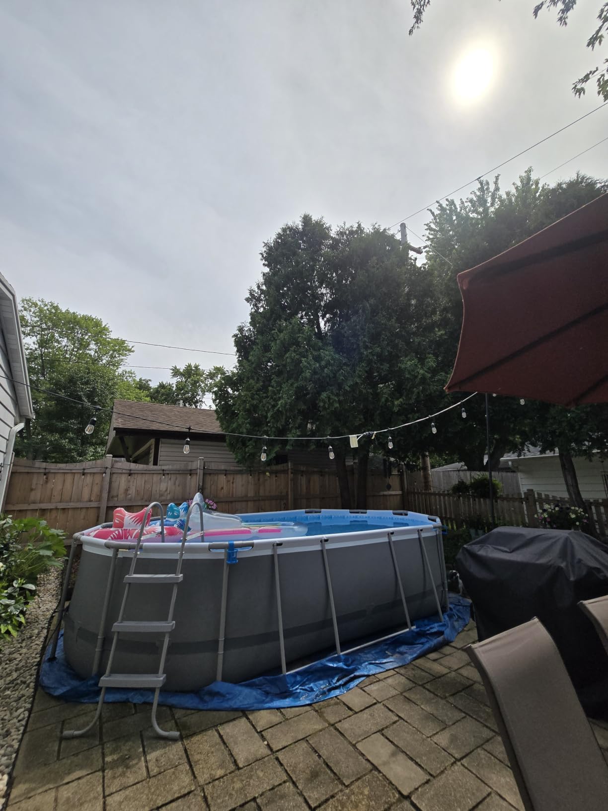 In The Swim 18' Standard Blue Round Solar Pool Cover 8 Mil customer photo 2