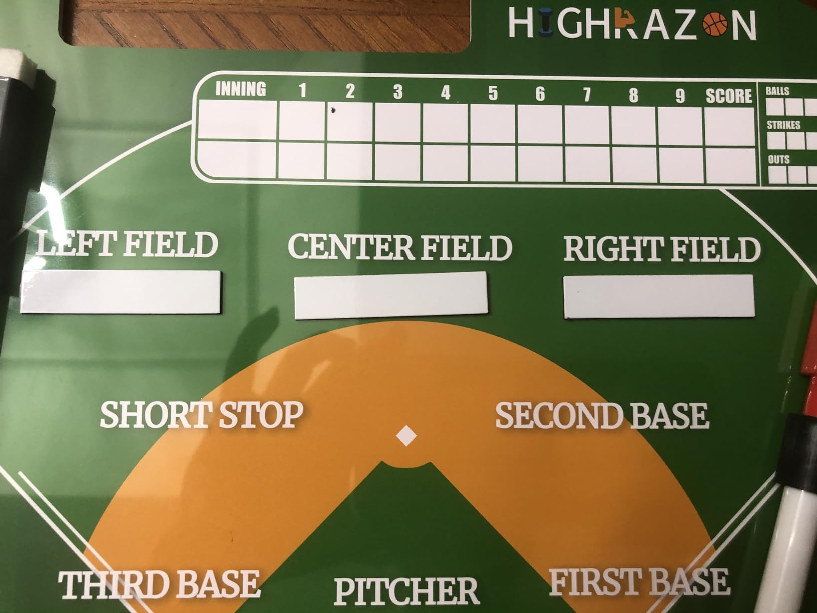 Magnetic Baseball Coach Clipboard, Dry Erase Coach Lineup Board, Premium Tactical Baseball Coaching Board with 40 Lineup Cards and Marker, Dugout Display Softball Coaching Accessories customer photo 1