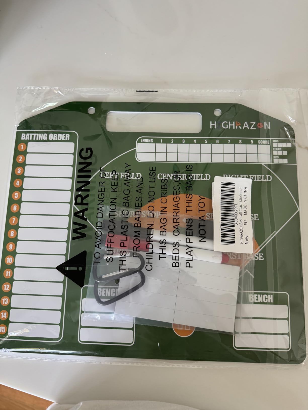 Magnetic Baseball Coach Clipboard, Dry Erase Coach Lineup Board, Premium Tactical Baseball Coaching Board with 40 Lineup Cards and Marker, Dugout Display Softball Coaching Accessories customer photo 2