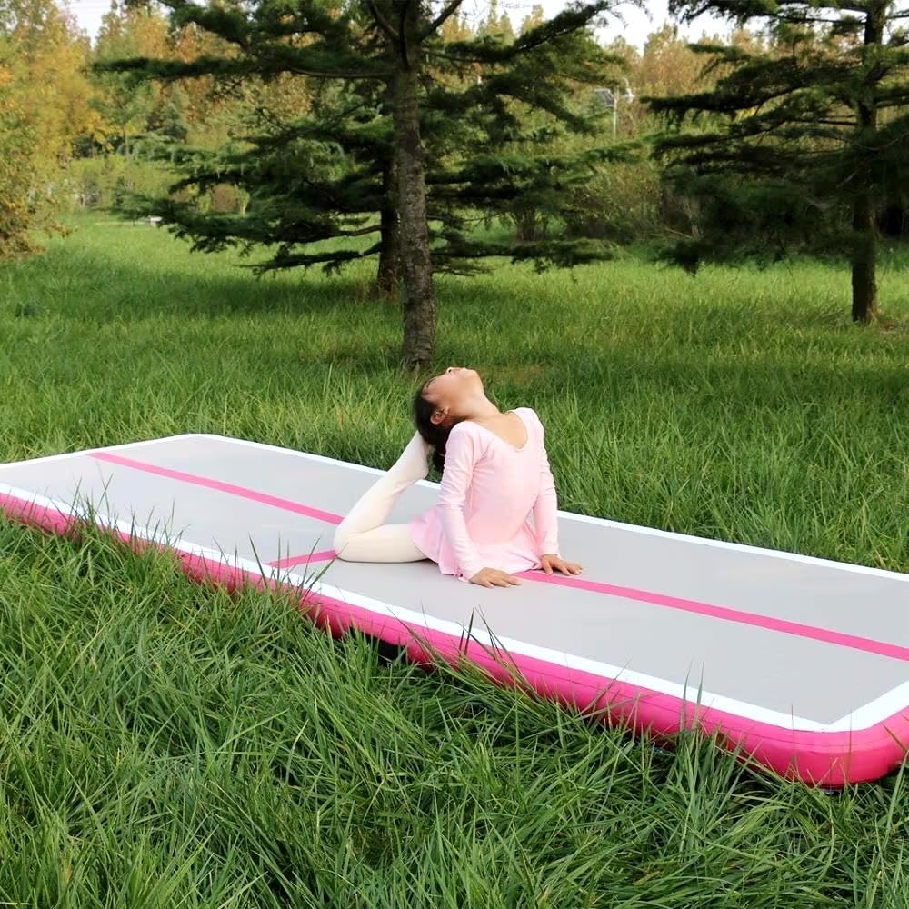 Inflatable Gymnastics Mat Air Tumble Track Tumbling Mats with Pump customer photo 2