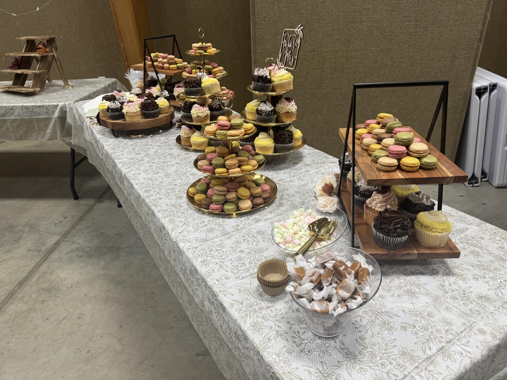 QTLCOHD 2 Pcs 3 Tier Stainless Steel Cupcake Stand | Gold Tiered Dessert Stand for Wedding & Birthday Party customer photo 2