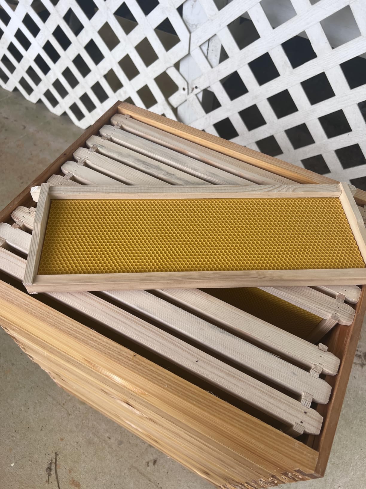10 Frame Beehive Kit with Screened Bottom Board Dipped in Heavy Beeswax, Bee Hive Boxes Starter Kit for Bee Keekeepers - Langstroth Beehive Kit with 2 Honey Bee Hives Boxes customer photo 2