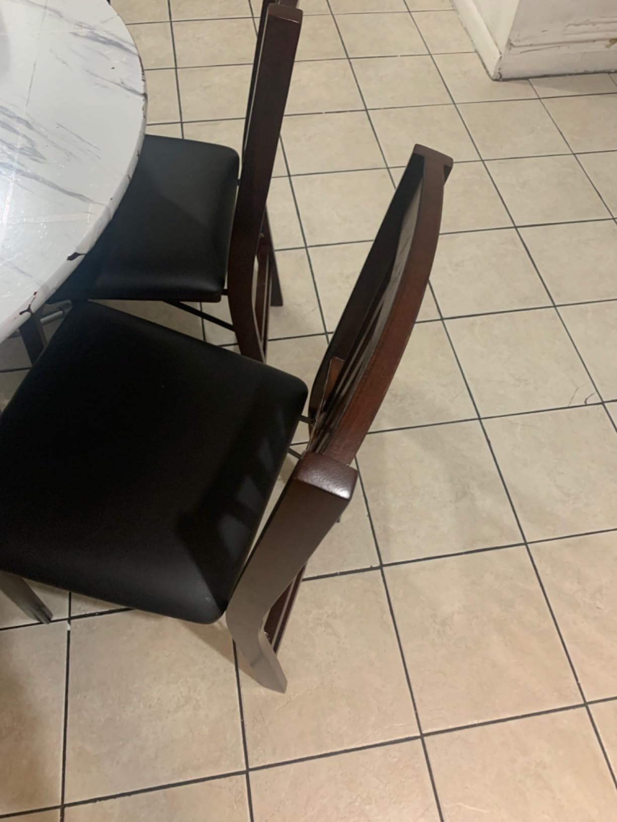 GIANTEX Folding Dining Chairs Set of 2, Foldable Wood Kitchen Chairs with Padded Seat, Solid Wood Frame, Max Load 400 Lbs, No Assembly Easy to Store Wooden Dining Chairs for Apartment, Small Space customer photo 1