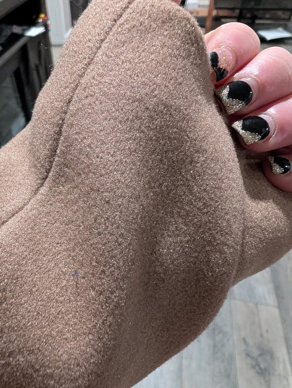 Bankeng Women Winter Wool Blend Camel Mid-Long Coat Notch Double-Breasted Lapel Jacket Outwear customer photo 2