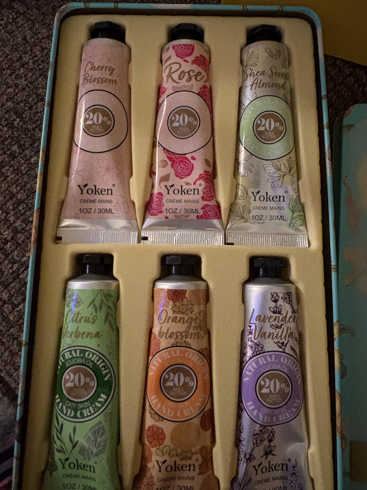 Yoken 20% Shea Butter Hand Cream Gift Set, 6 x 1oz Travel Size customer photo 2