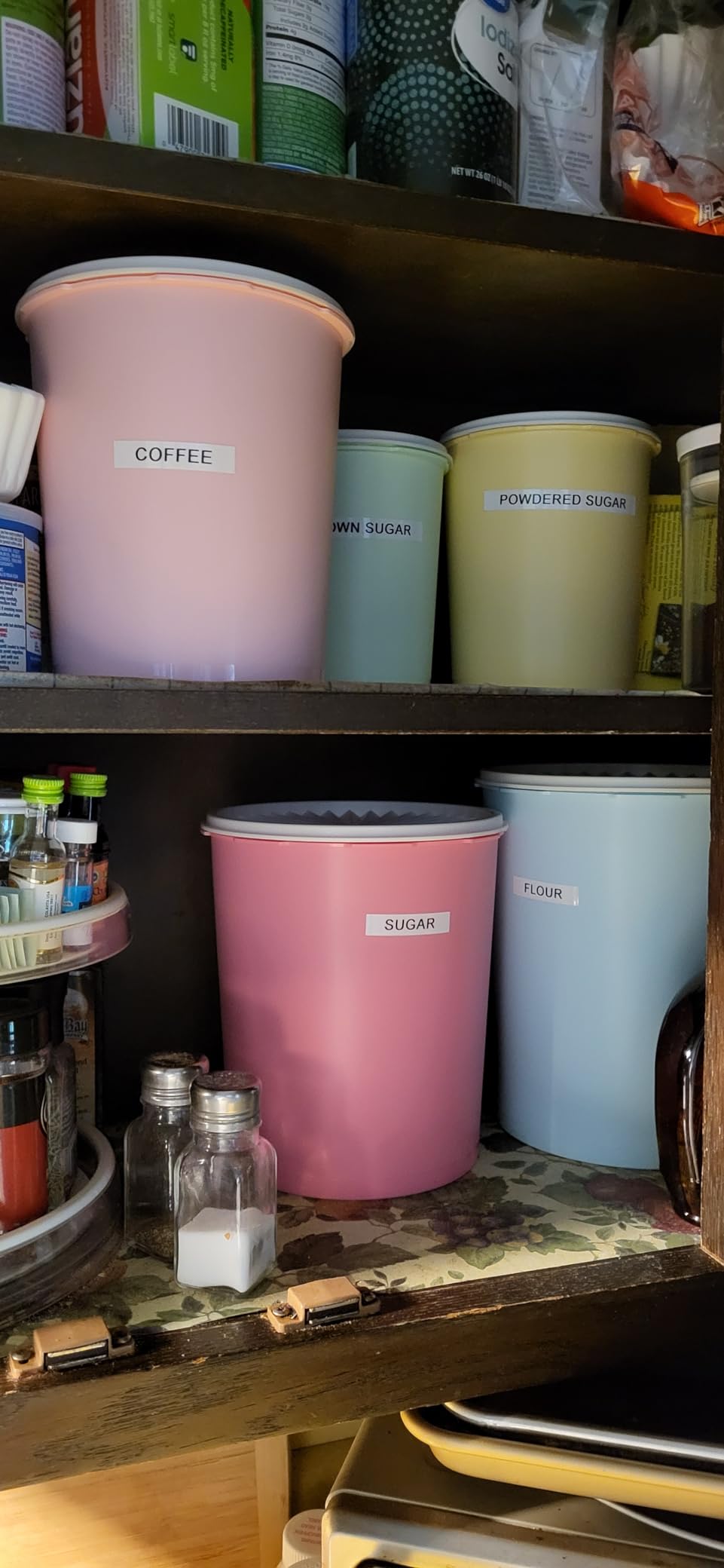 Tupperware Heritage 10-Piece Pastel Tall Canister Set (5 Containers+5 Lids) | Plastic Nested Canisters with Secure Lids, BPA Free Materials, & Dishwasher-Safe for Kitchen or Pantry Storage customer photo 1