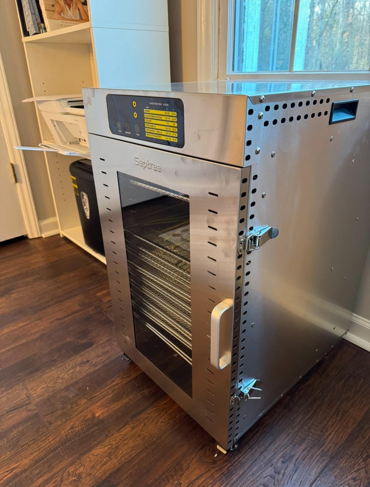 Commercial Food Dehydrator 18 Trays, 2000W Large Capacity 34.42ft² Food Dryer Machine for Jerky, Meat, Fruit, Herbs, Full Stainless Steel Industrial Dehydrater Biltong Maker customer photo 2