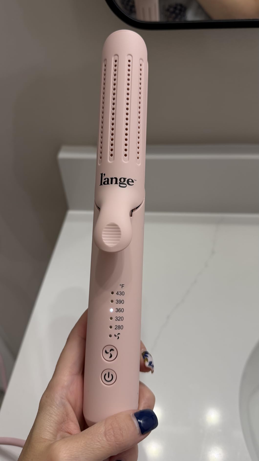 L'ANGE HAIR Le Duo Grande 360° Airflow Styler | Curl & Straighten with One Tool | 5.3