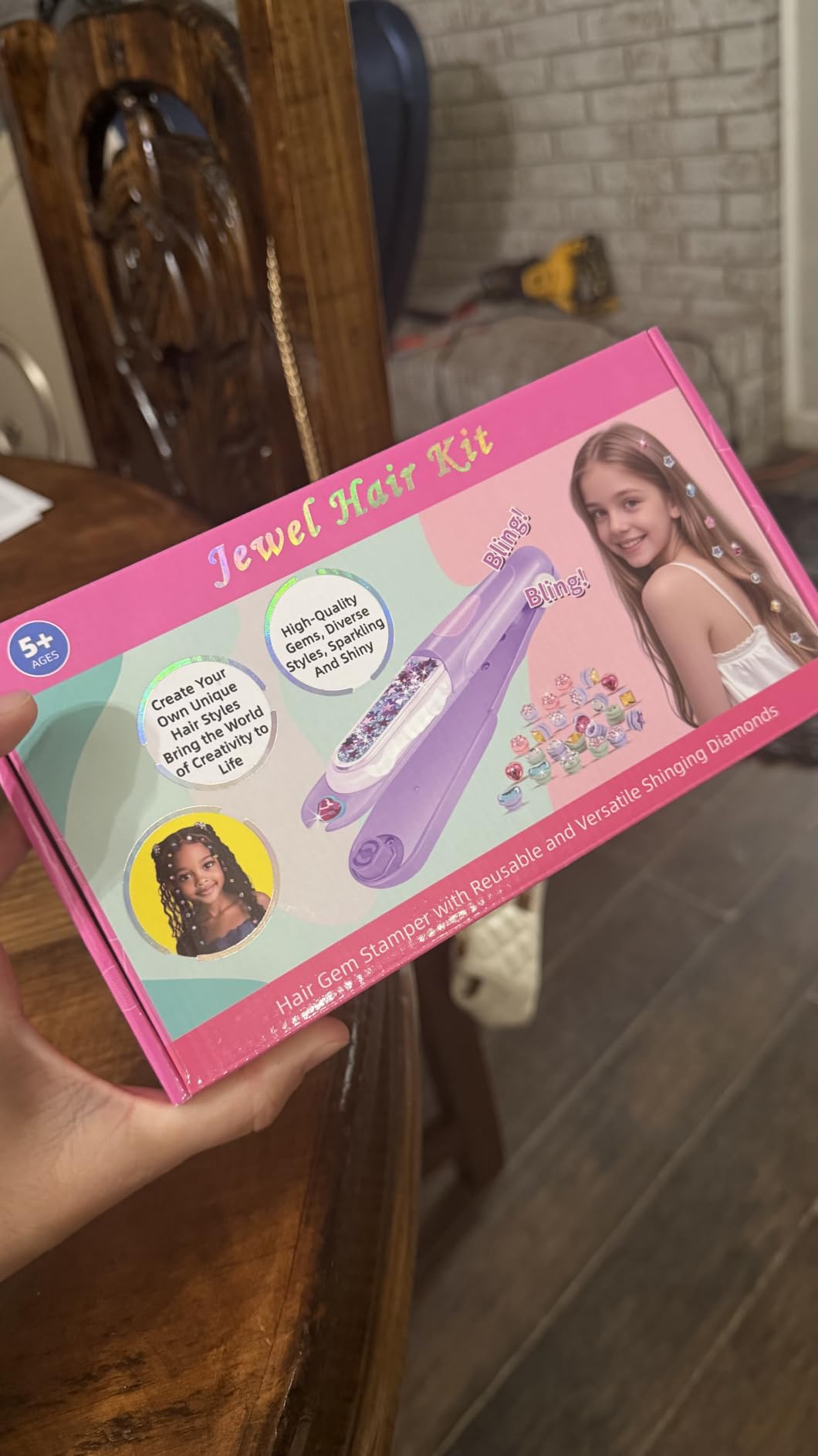 Hair Gem Stamper Kit, Birthday Gifts Toys for Girls Ages 3 4 5 6 8-12 customer photo 2