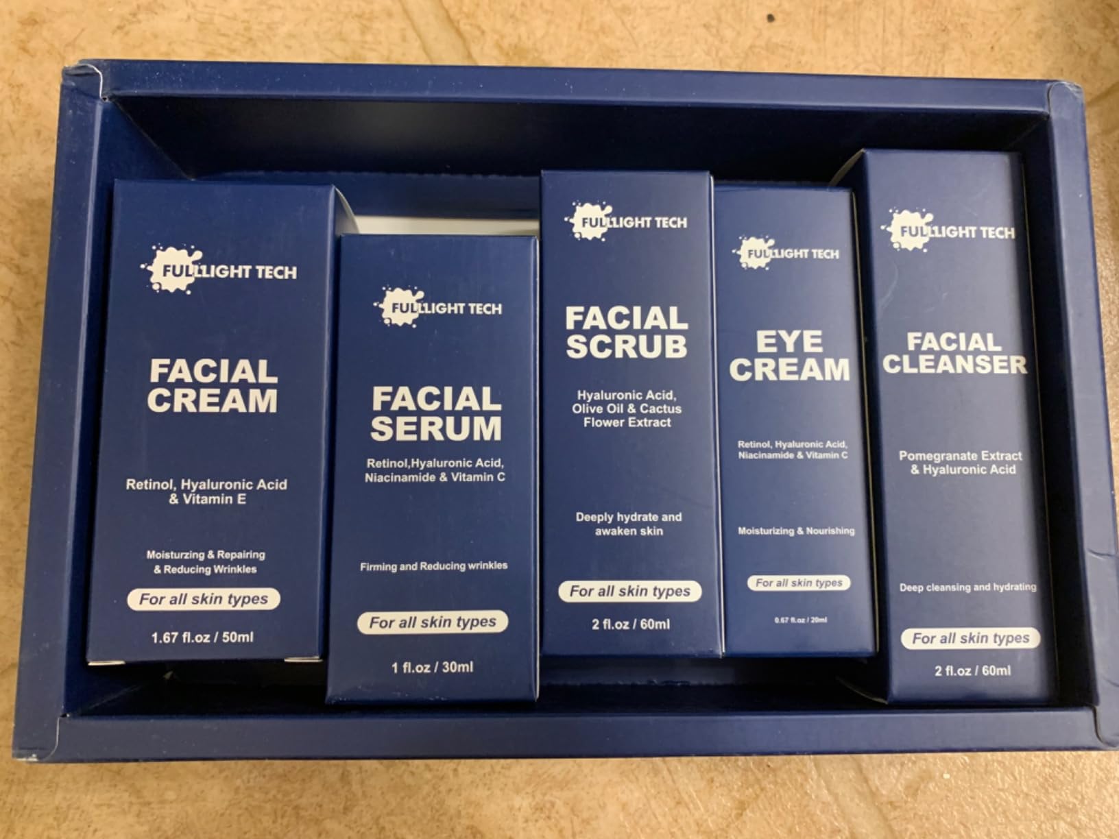Men's Skin Care Gift Set, 5-Piece Retinol & Hyaluronic Acid Facial Kit customer photo 2