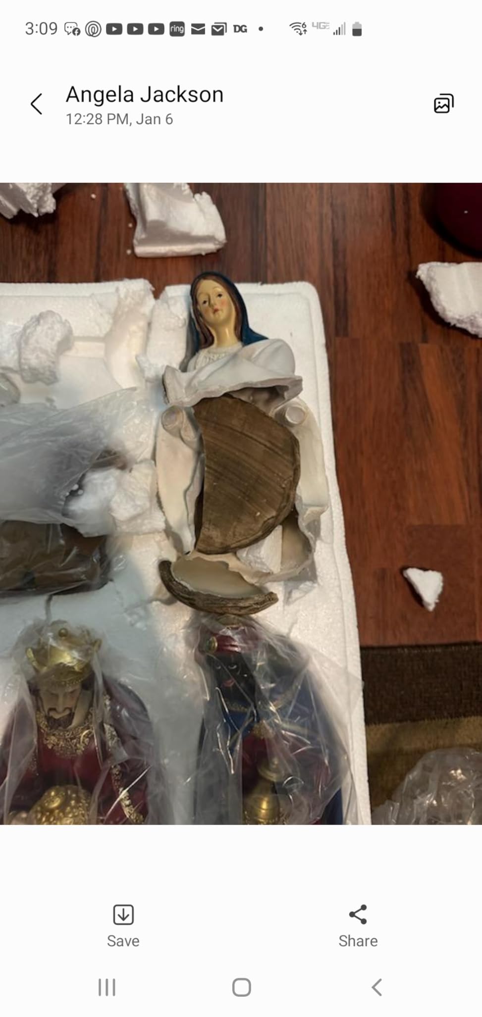 BESBLEE Nativity Sets for Christmas Indoor Set of 13 Pieces 3.9 Inches | Tabletop Holidays Home Decor Classic Nativity Scene Resin Figurines Set Religious Decorations Collection Gifts fot all customer photo 2