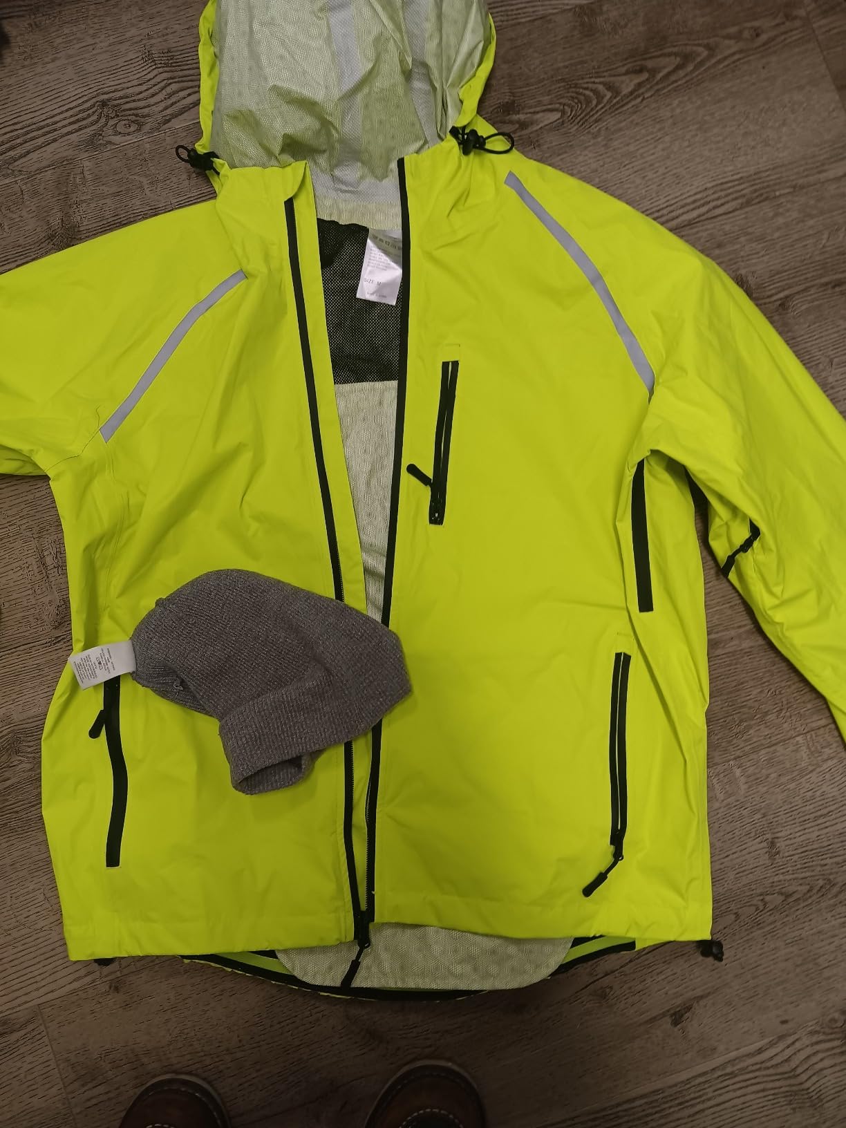Bikewa Men's Cycling Rain Jackets Waterproof Running Bike Windbreaker Lightweight Packable Hooded Jacket customer photo 2