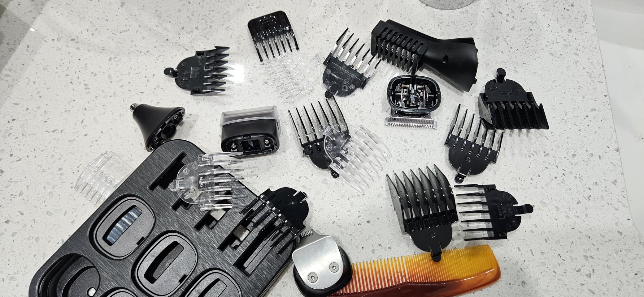 OLOV For Man Beard Trimmer, 21 Piece All-in-One Mens Grooming Kit and Hair Clipper, Nose, Ear,Body and Face, Electric Razor with USB Recharge Dock customer photo 2