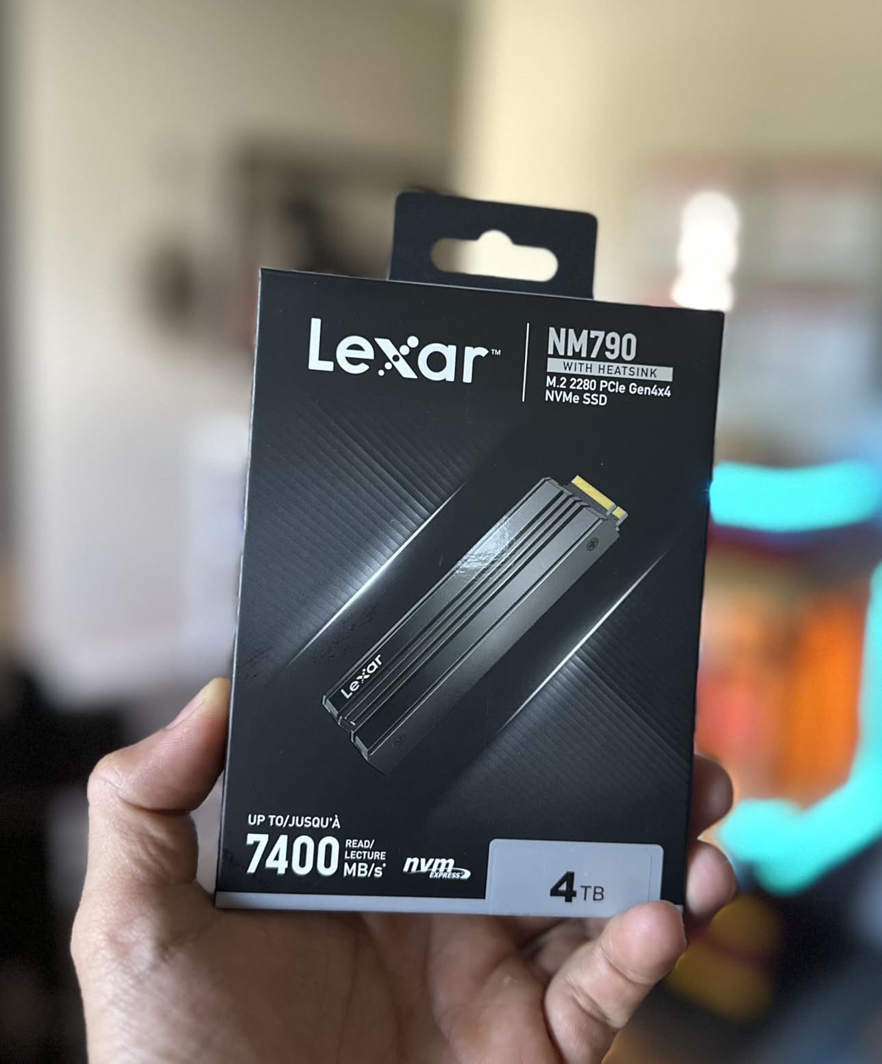 Lexar 1TB NM790 NVMe SSD w/Heatsink, 7400/6500 MB/s, M.2 2280, PCIe Gen 4x4 customer photo 1